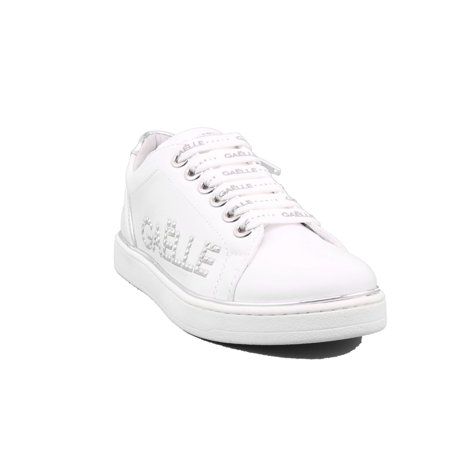 Scarpa Allacciata Gaelle Bambina Bianco Scarpa Allacciata Gaelle Bambina Bianco Scarpe 21 - G-1320A