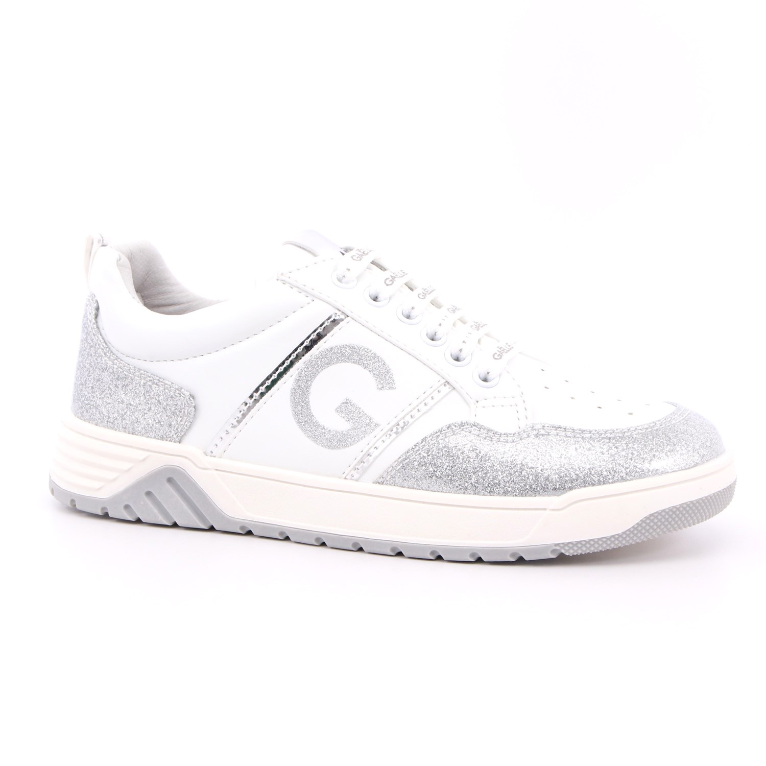 Scarpa Allacciata Gaelle Bambina Bianco Scarpa Allacciata Gaelle Bambina Bianco Scarpe 24 - G-1382A