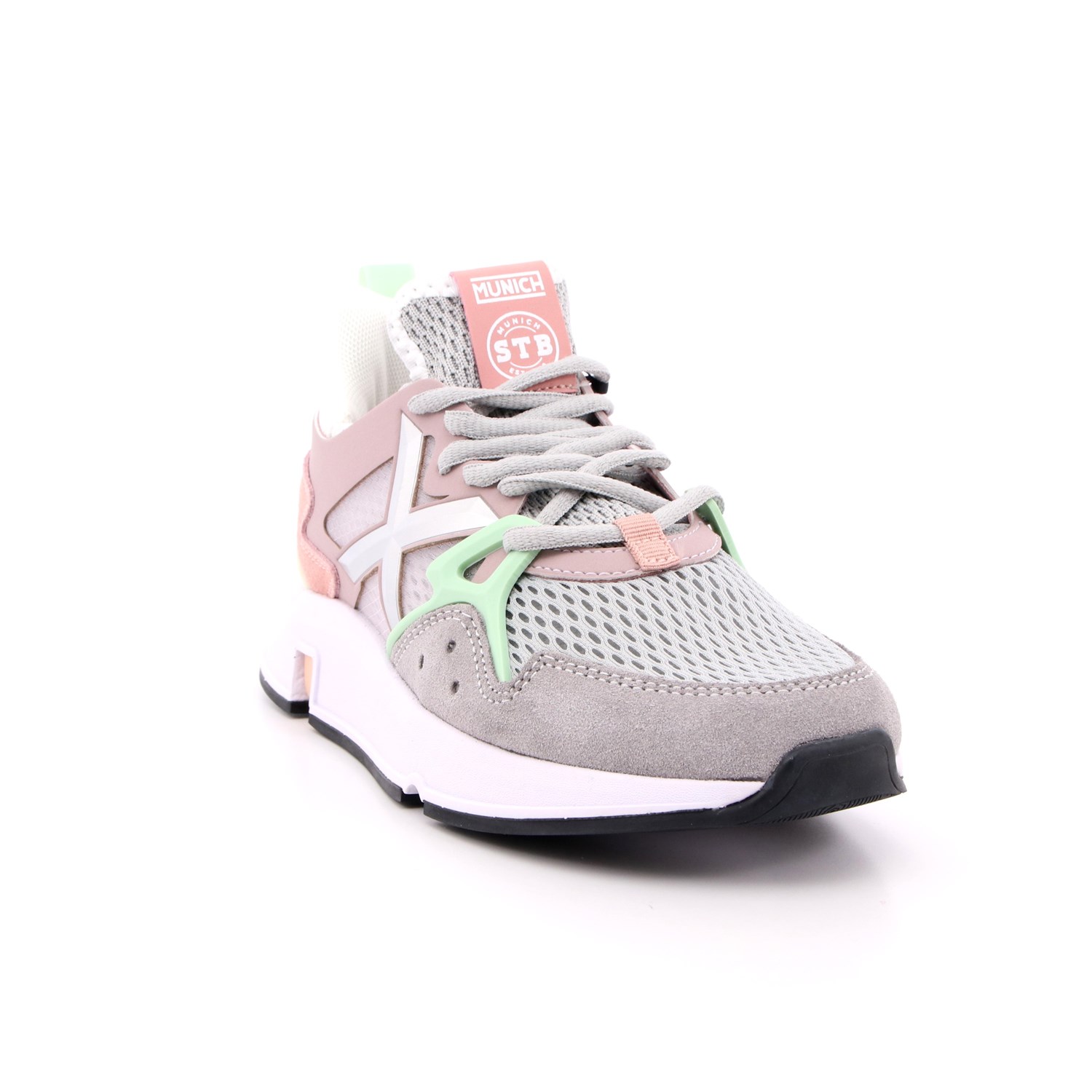 Scarpa Allacciata Munich Donna Grigio Scarpa Allacciata Munich Donna Grigio Scarpe 134 - 4172028