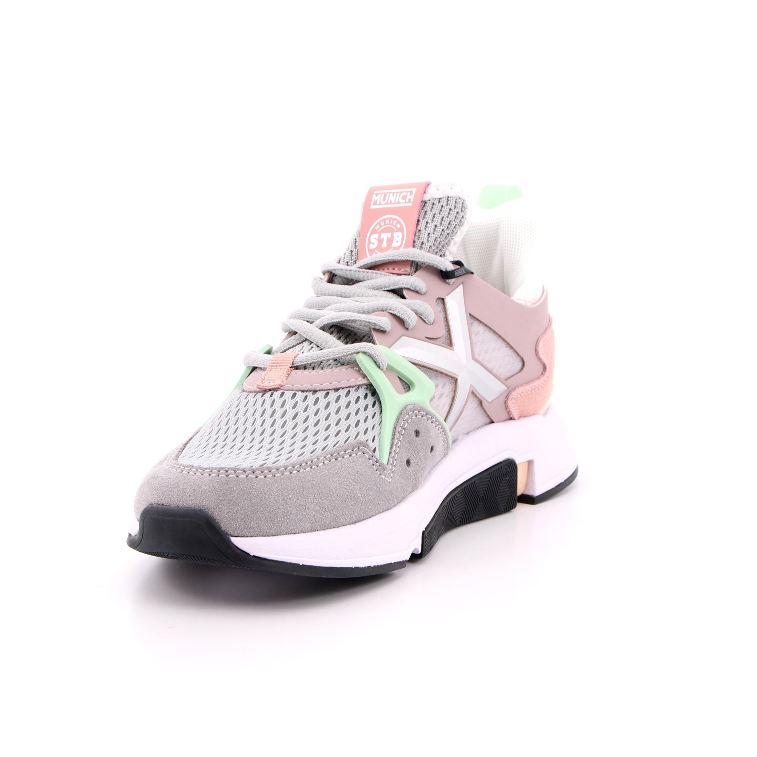 Scarpa Allacciata Munich Donna Grigio Scarpa Allacciata Munich Donna Grigio Scarpe 134 - 4172028