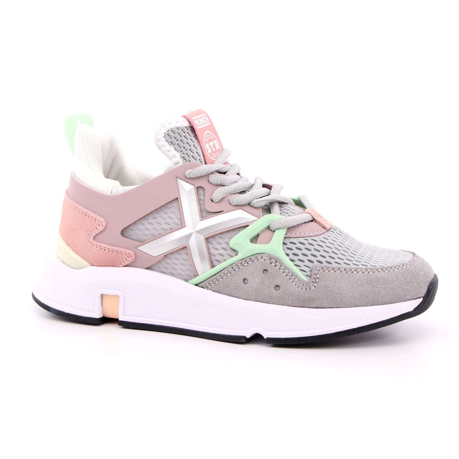 Scarpa Allacciata Munich Donna Grigio Scarpa Allacciata Munich Donna Grigio Scarpe 134 - 4172028