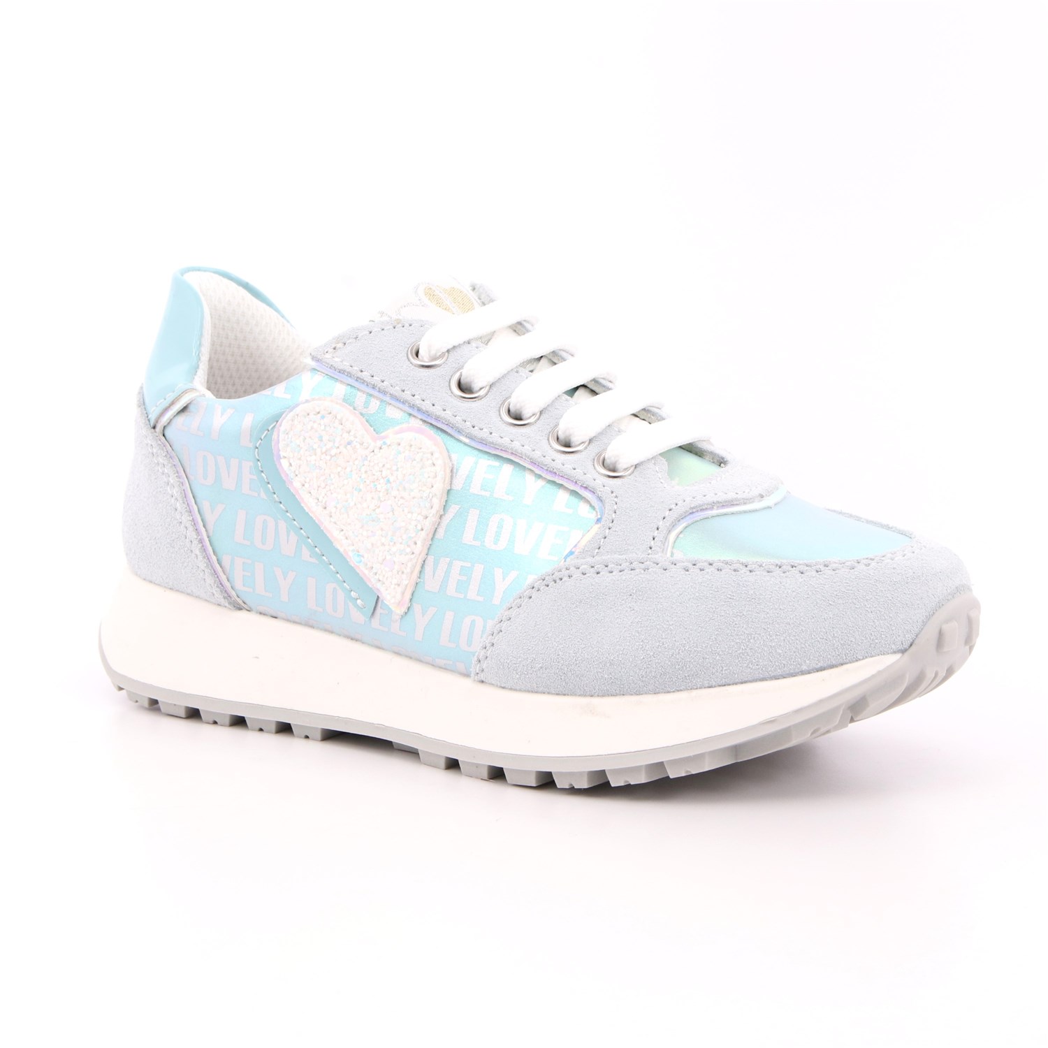 Scarpa Allacciata Asso Bambina Celeste Scarpa Allacciata Asso Bambina Celeste Scarpe 459 - AG13160B