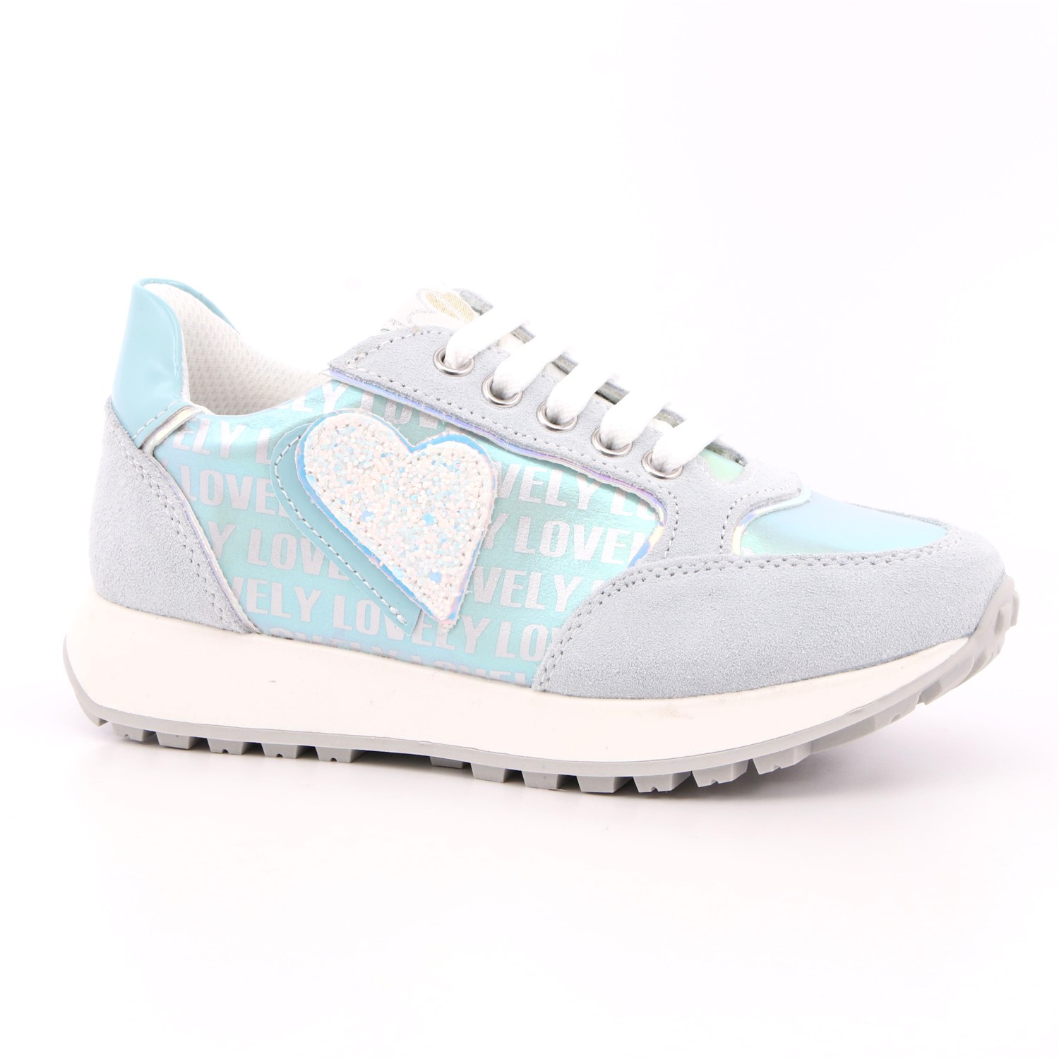 Scarpa Allacciata Asso Bambina Celeste Scarpa Allacciata Asso Bambina Celeste Scarpe 459 - AG13160B