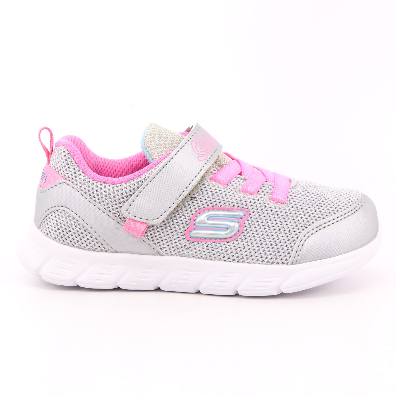 Scarpa Strappi + Elastico Skechers Bambina Argento Scarpa Strappi + Elastico Skechers Bambina Argento Scarpe 179 - 302107N