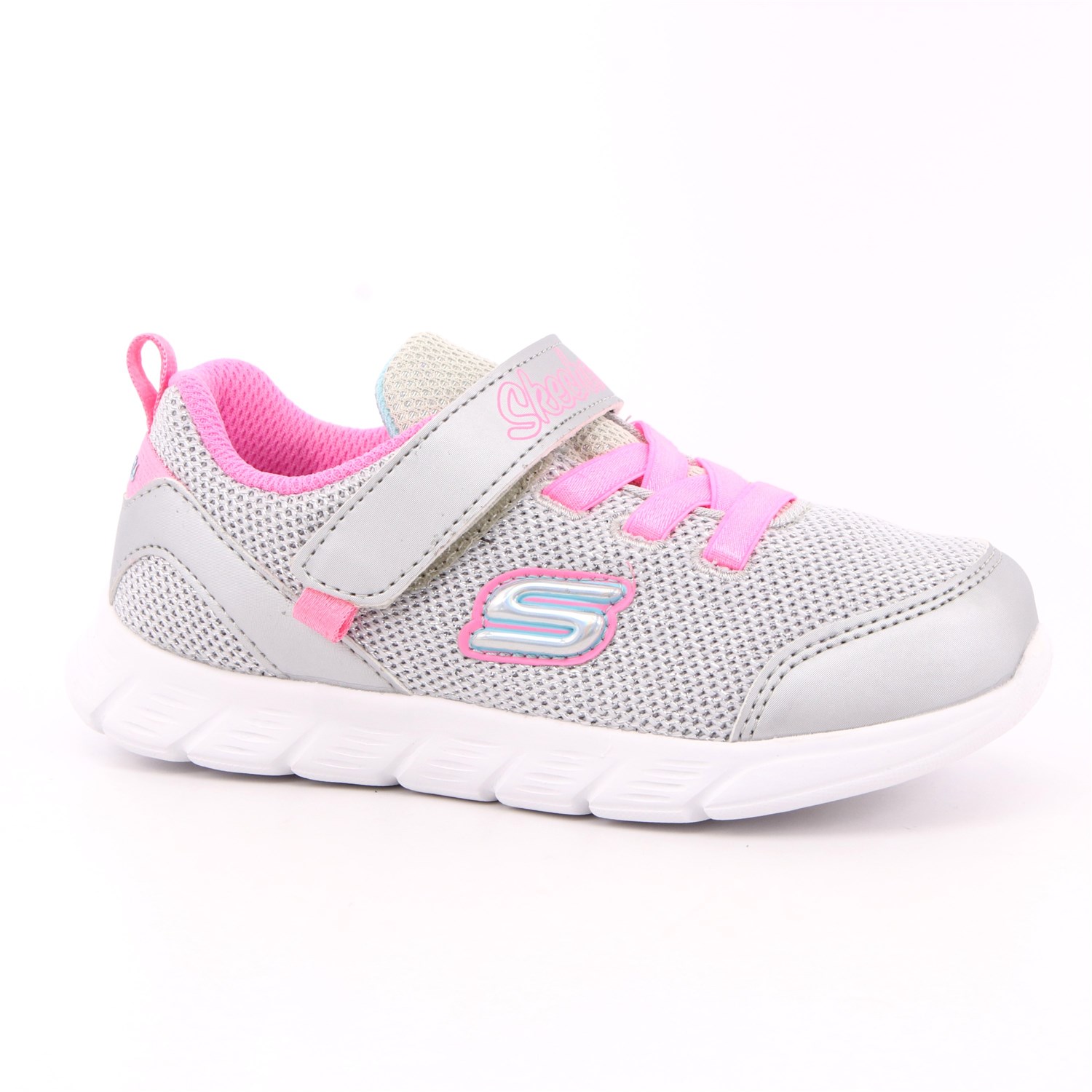 Scarpa Strappi + Elastico Skechers Bambina Argento Scarpa Strappi + Elastico Skechers Bambina Argento Scarpe 179 - 302107N