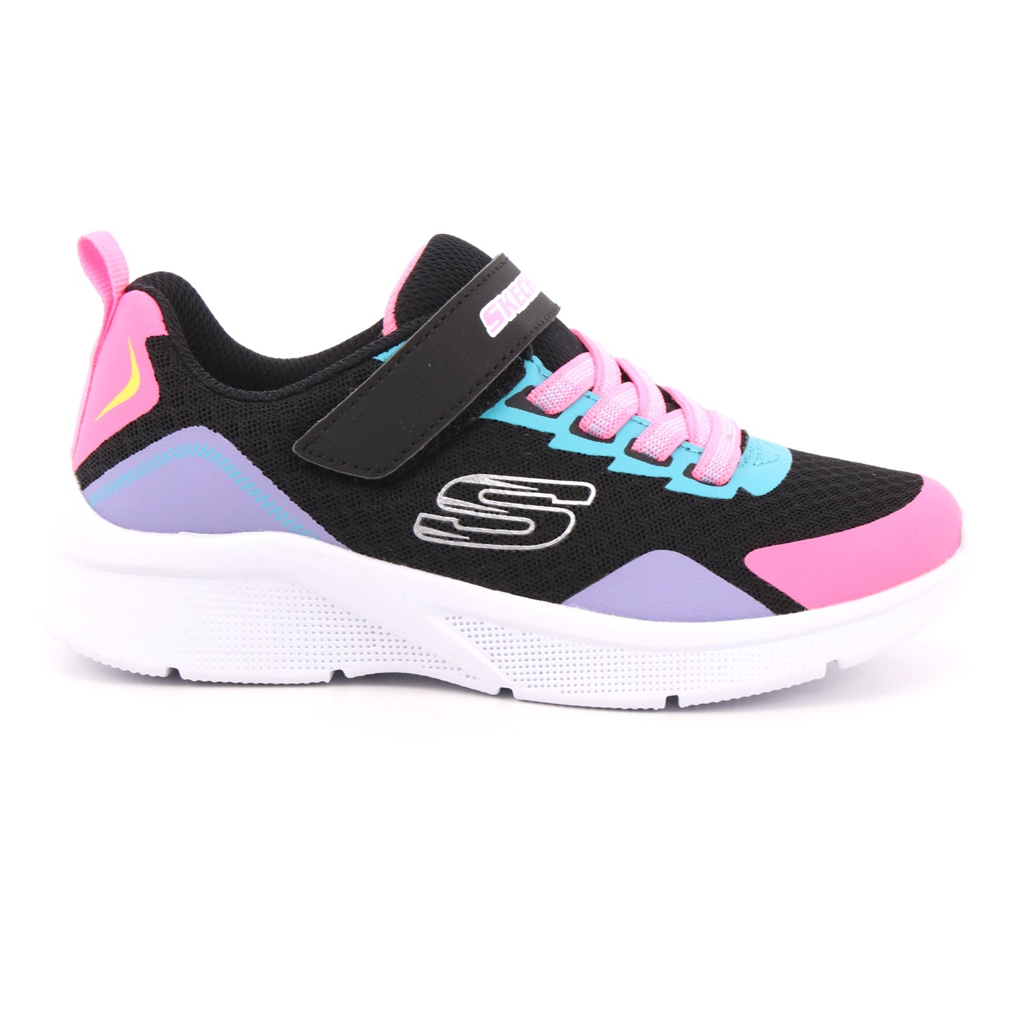Scarpa Strappi + Elastico Skechers Bambina Nero Scarpa Strappi + Elastico Skechers Bambina Nero Scarpe 180 - 302348L