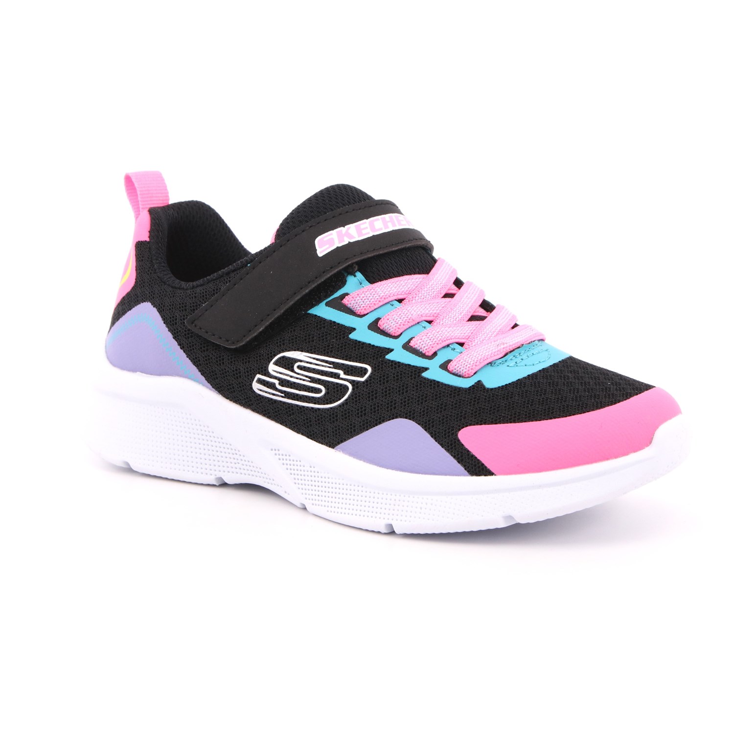 Scarpa Strappi + Elastico Skechers Bambina Nero Scarpa Strappi + Elastico Skechers Bambina Nero Scarpe 180 - 302348L