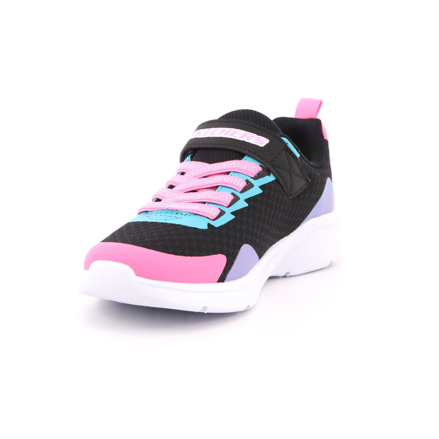 Scarpa Strappi + Elastico Skechers Bambina Nero Scarpa Strappi + Elastico Skechers Bambina Nero Scarpe 180 - 302348L