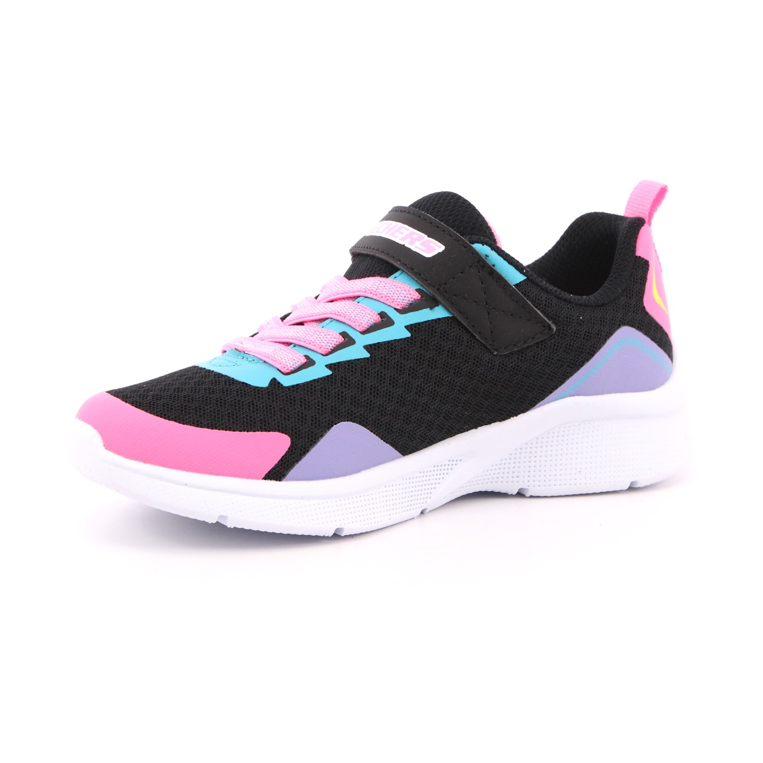 Scarpa Strappi + Elastico Skechers Bambina Nero Scarpa Strappi + Elastico Skechers Bambina Nero Scarpe 180 - 302348L
