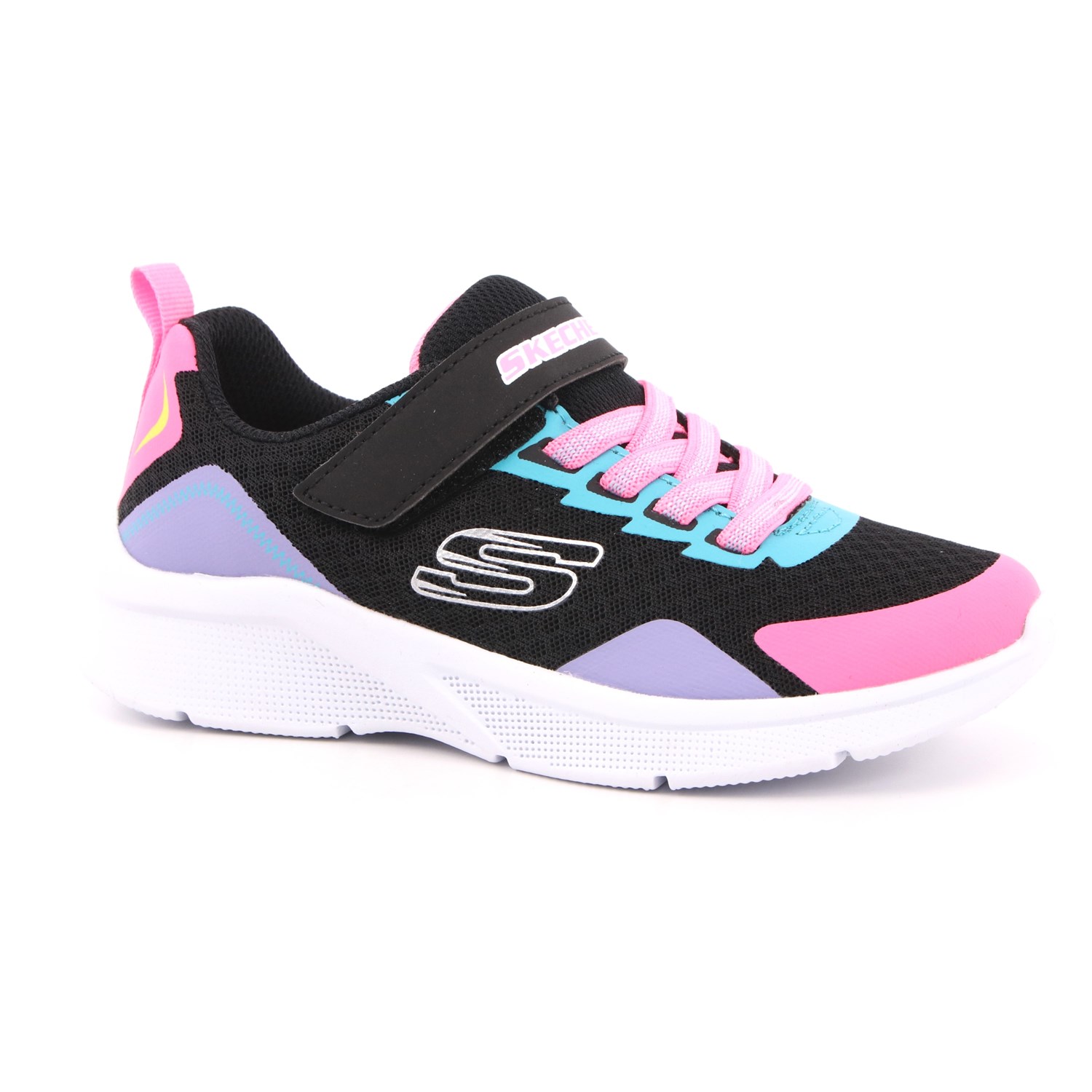Scarpa Strappi + Elastico Skechers Bambina Nero Scarpa Strappi + Elastico Skechers Bambina Nero Scarpe 180 - 302348L