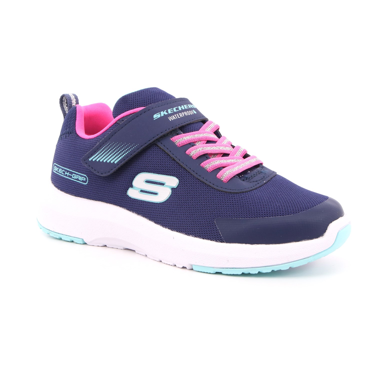 Scarpa Strappi + Elastico Skechers Bambina Blu Scarpa Strappi + Elastico Skechers Bambina Blu Scarpe 182 - 302425L