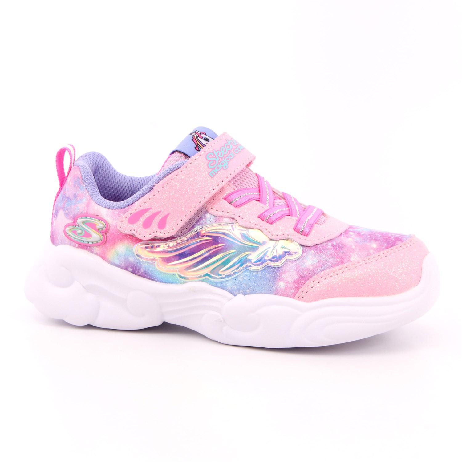 Scarpa Strappi + Elastico Skechers Bambina Rosa Scarpa Strappi + Elastico Skechers Bambina Rosa Scarpe 185 - 302765N