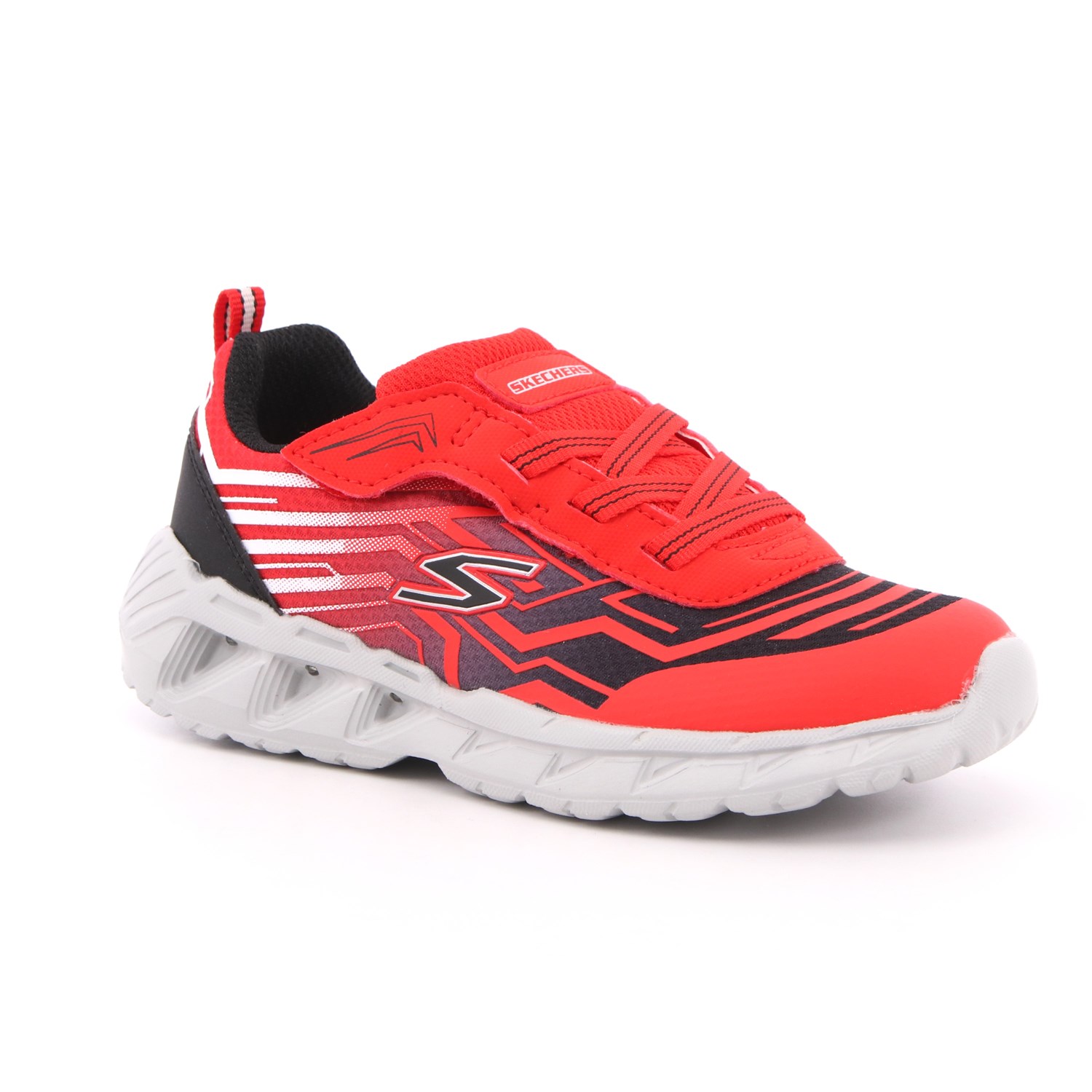 Scarpa Strappi + Elastico Skechers Bambino Rosso Scarpa Strappi + Elastico Skechers Bambino Rosso Scarpe 189 - 401503N