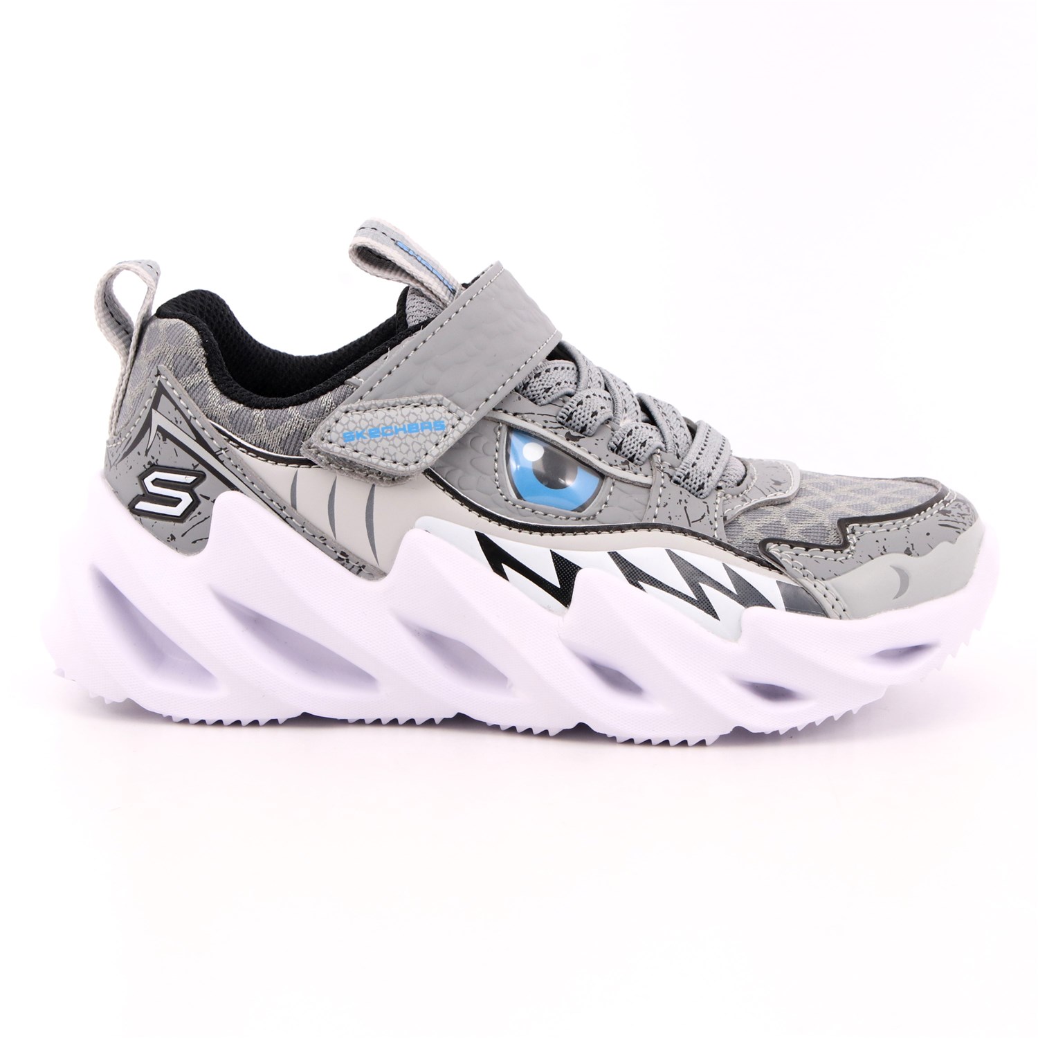 Scarpa Strappi + Elastico Skechers Bambino Grigio Scarpa Strappi + Elastico Skechers Bambino Grigio Scarpe 190 - 402112L