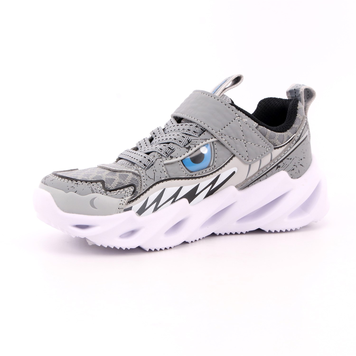 Scarpa Strappi + Elastico Skechers Bambino Grigio Scarpa Strappi + Elastico Skechers Bambino Grigio Scarpe 190 - 402112L
