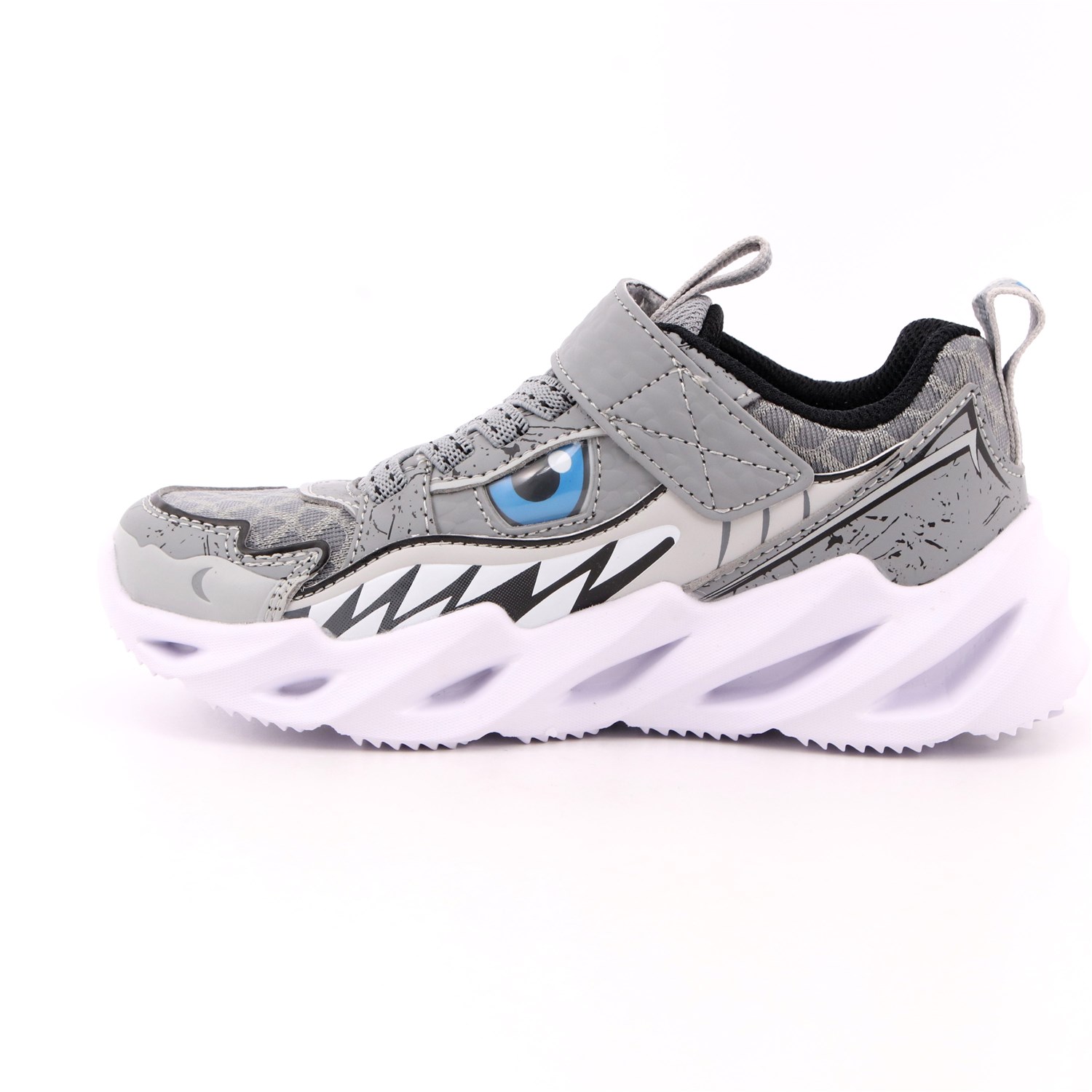 Scarpa Strappi + Elastico Skechers Bambino Grigio Scarpa Strappi + Elastico Skechers Bambino Grigio Scarpe 190 - 402112L