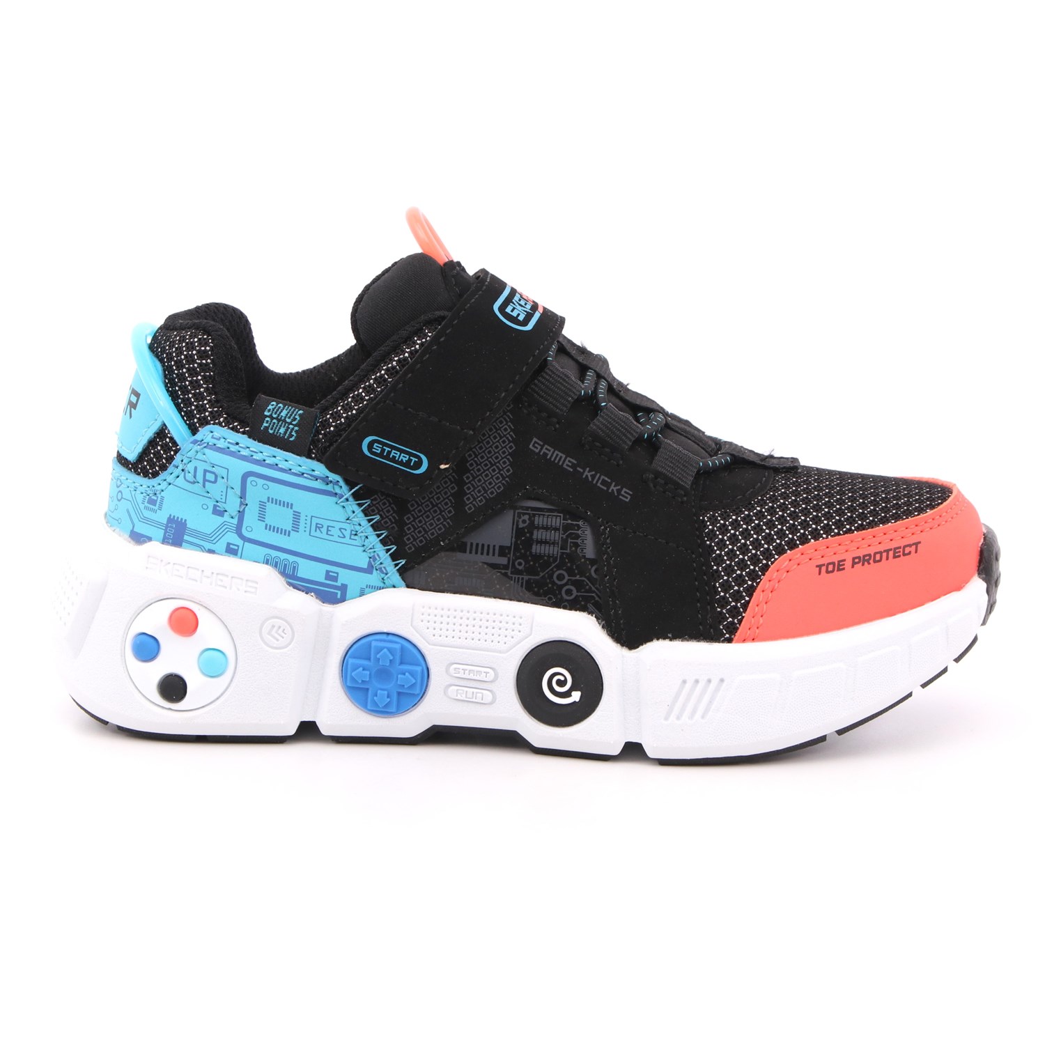 Scarpa Strappi + Elastico Skechers Bambino Nero Scarpa Strappi + Elastico Skechers Bambino Nero Scarpe 191 - 402260L