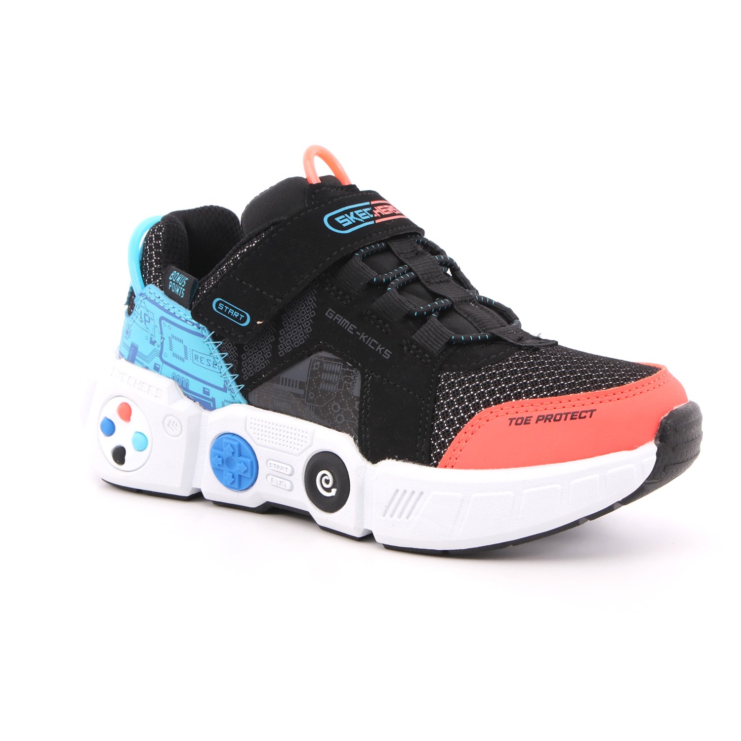 Scarpa Strappi + Elastico Skechers Bambino Nero Scarpa Strappi + Elastico Skechers Bambino Nero Scarpe 191 - 402260L
