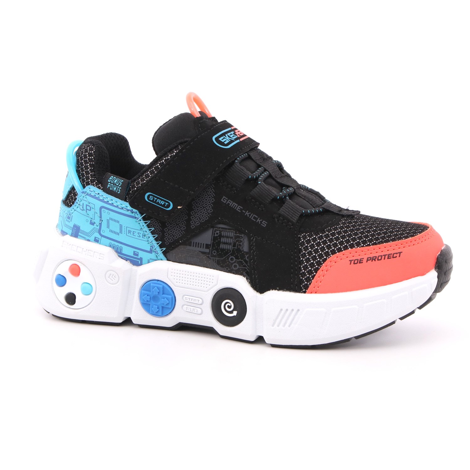 Scarpa Strappi + Elastico Skechers Bambino Nero Scarpa Strappi + Elastico Skechers Bambino Nero Scarpe 191 - 402260L