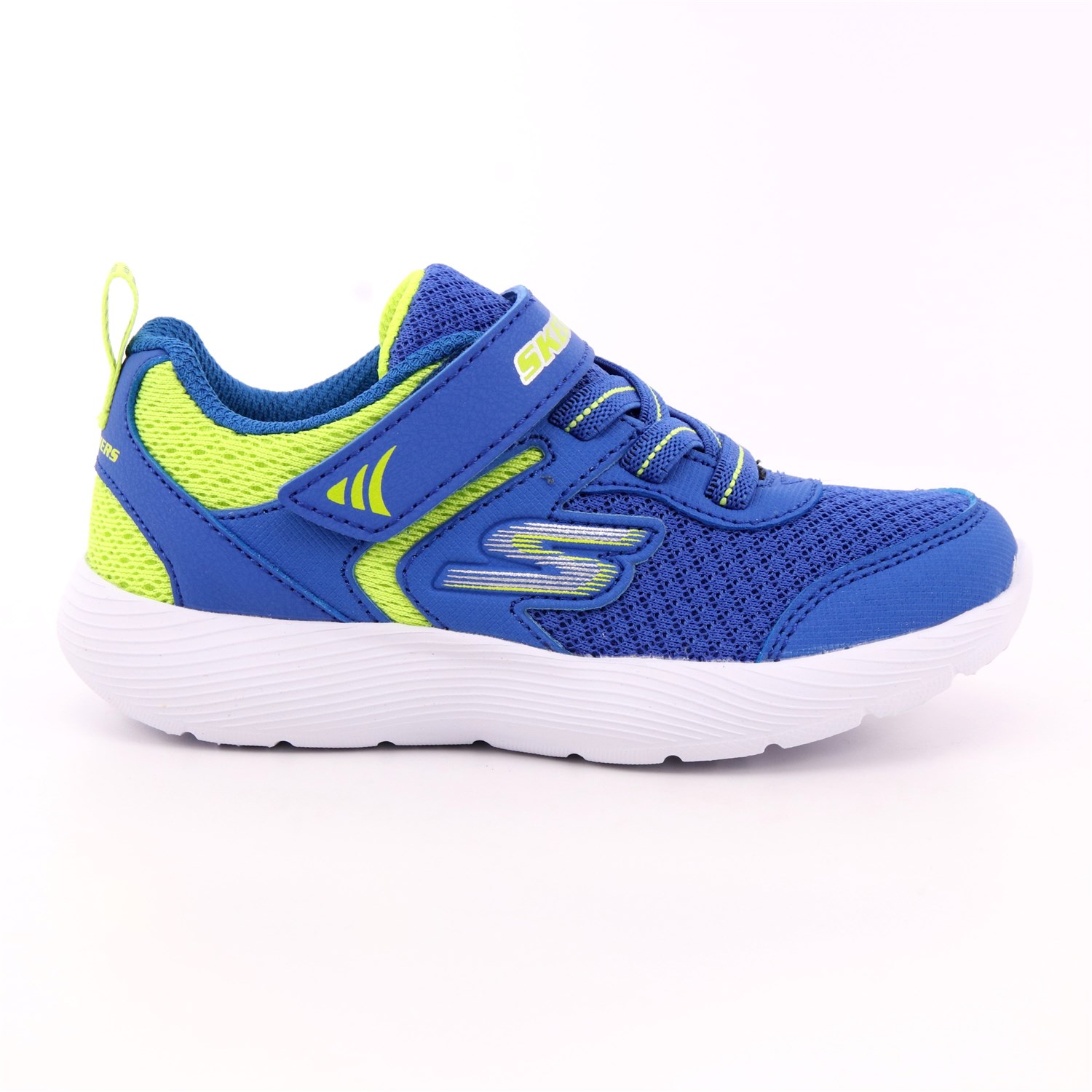 Scarpa Strappi + Elastico Skechers Bambino Azzurro Scarpa Strappi + Elastico Skechers Bambino Azzurro Scarpe 195 - 407237N