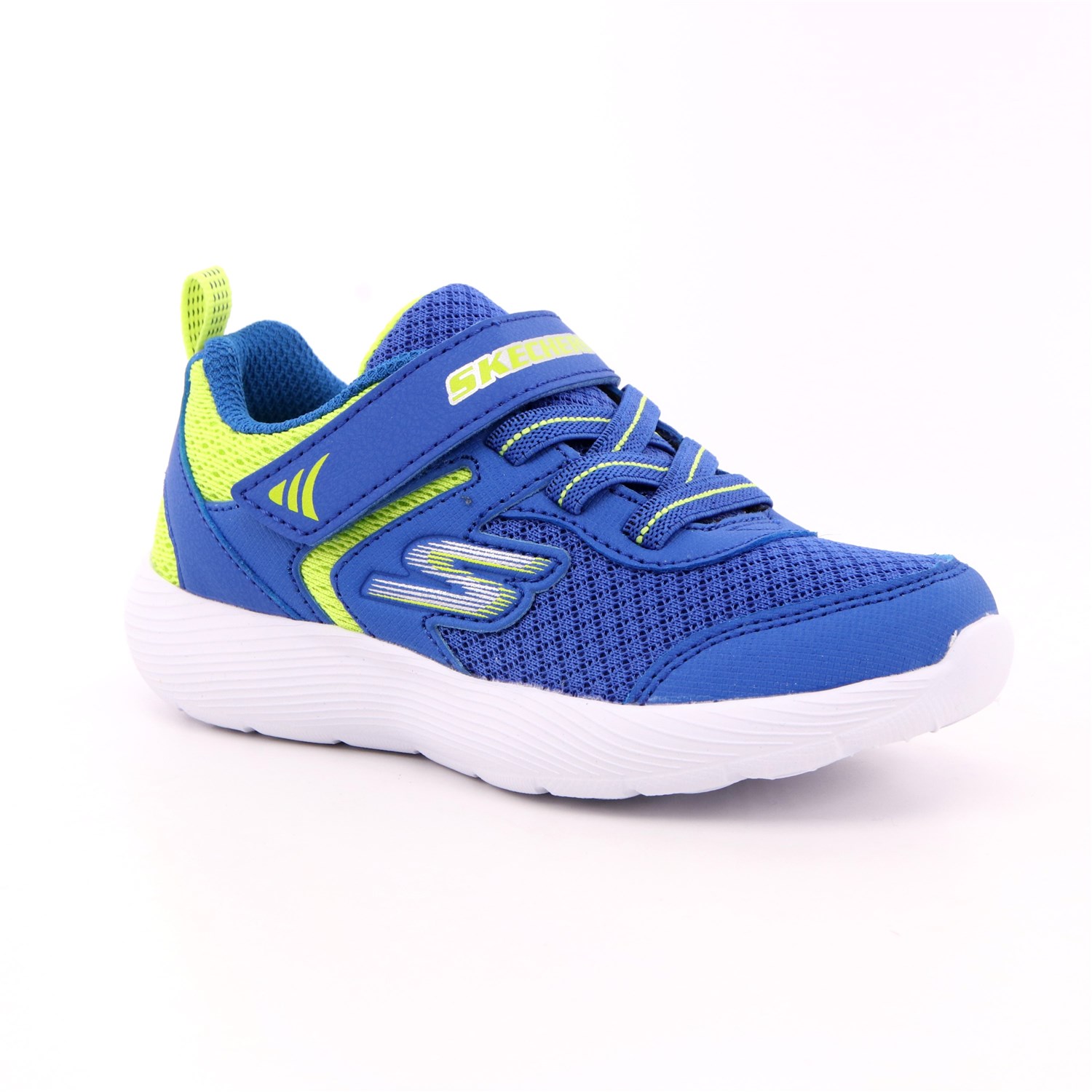 Scarpa Strappi + Elastico Skechers Bambino Azzurro Scarpa Strappi + Elastico Skechers Bambino Azzurro Scarpe 195 - 407237N