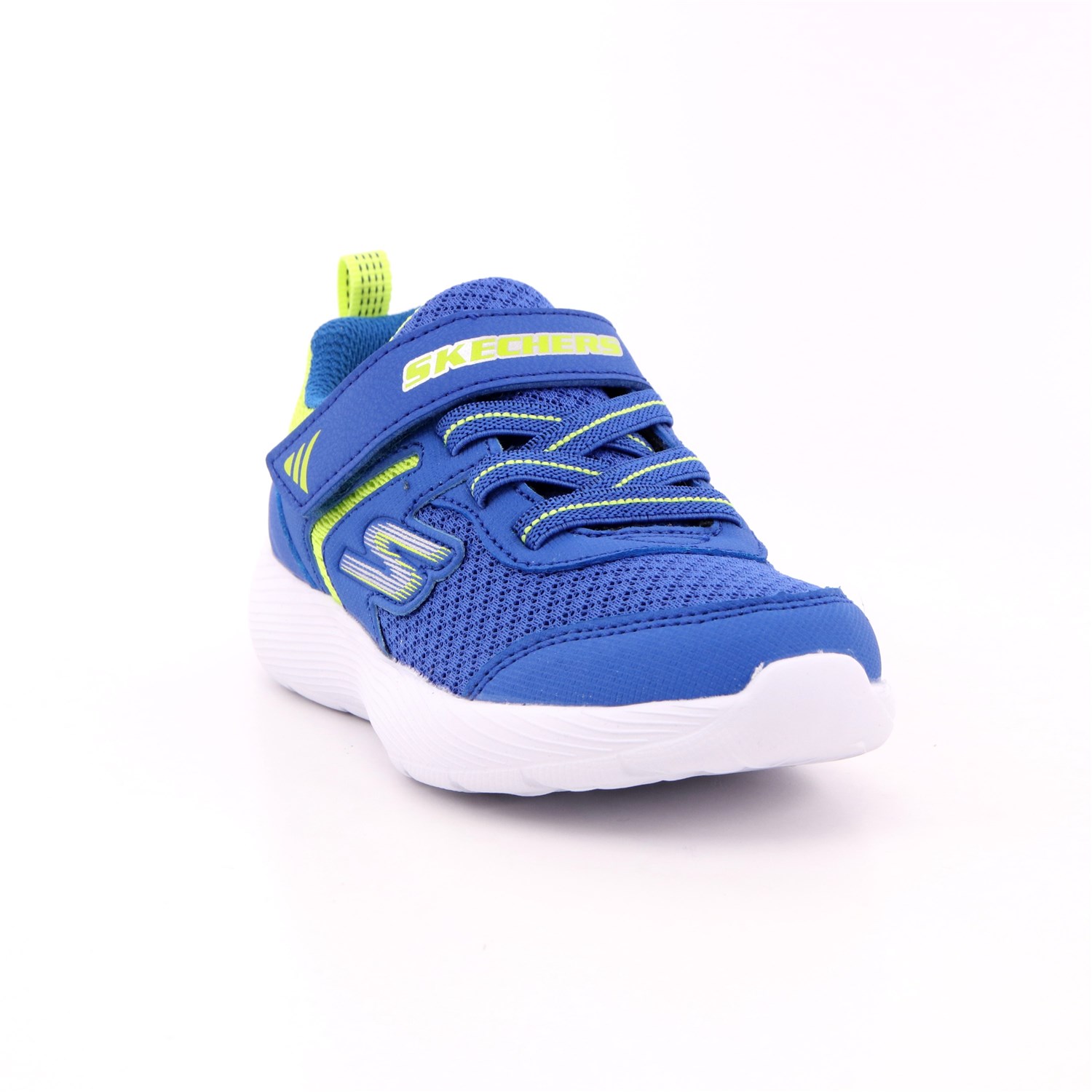 Scarpa Strappi + Elastico Skechers Bambino Azzurro Scarpa Strappi + Elastico Skechers Bambino Azzurro Scarpe 195 - 407237N