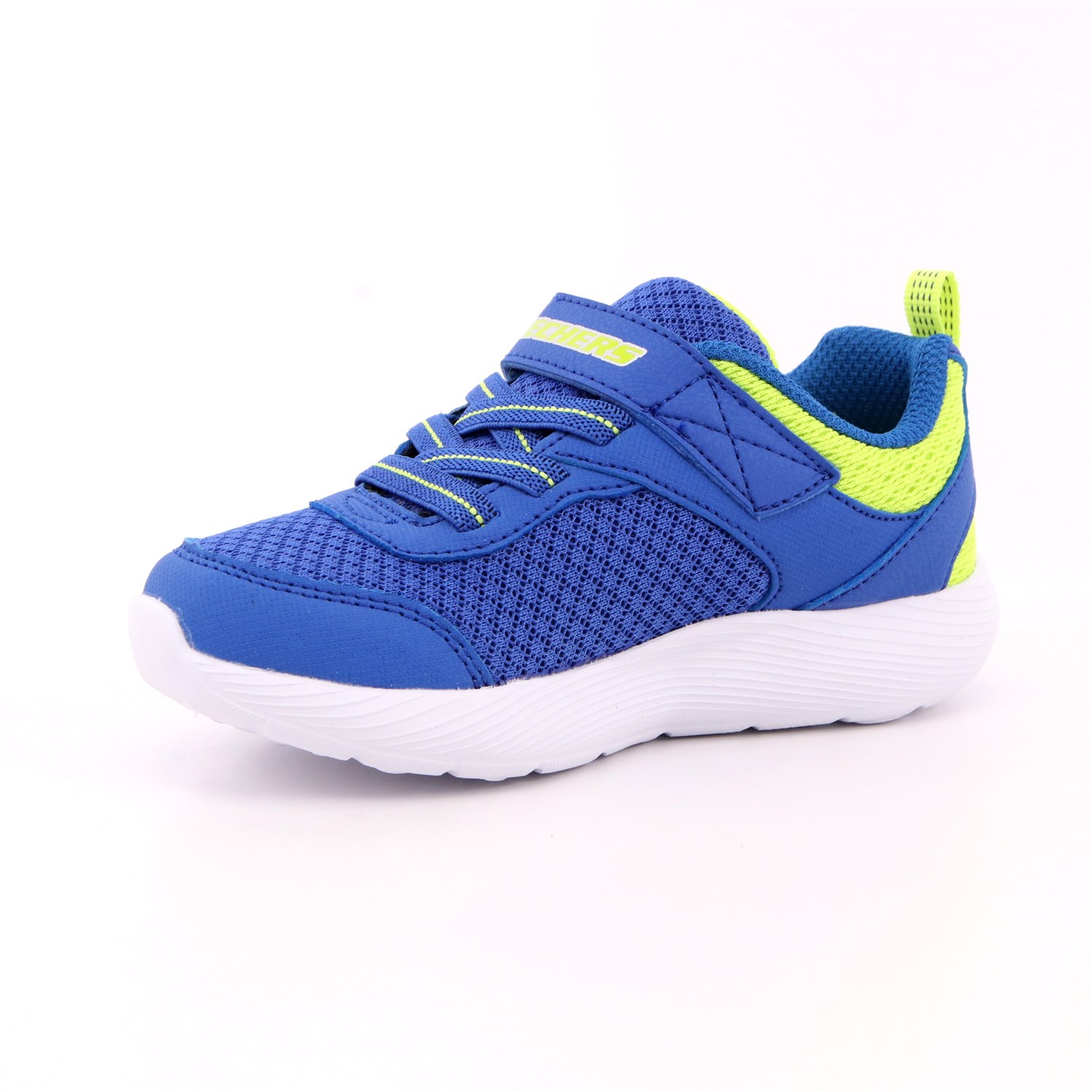 Scarpa Strappi + Elastico Skechers Bambino Azzurro Scarpa Strappi + Elastico Skechers Bambino Azzurro Scarpe 195 - 407237N