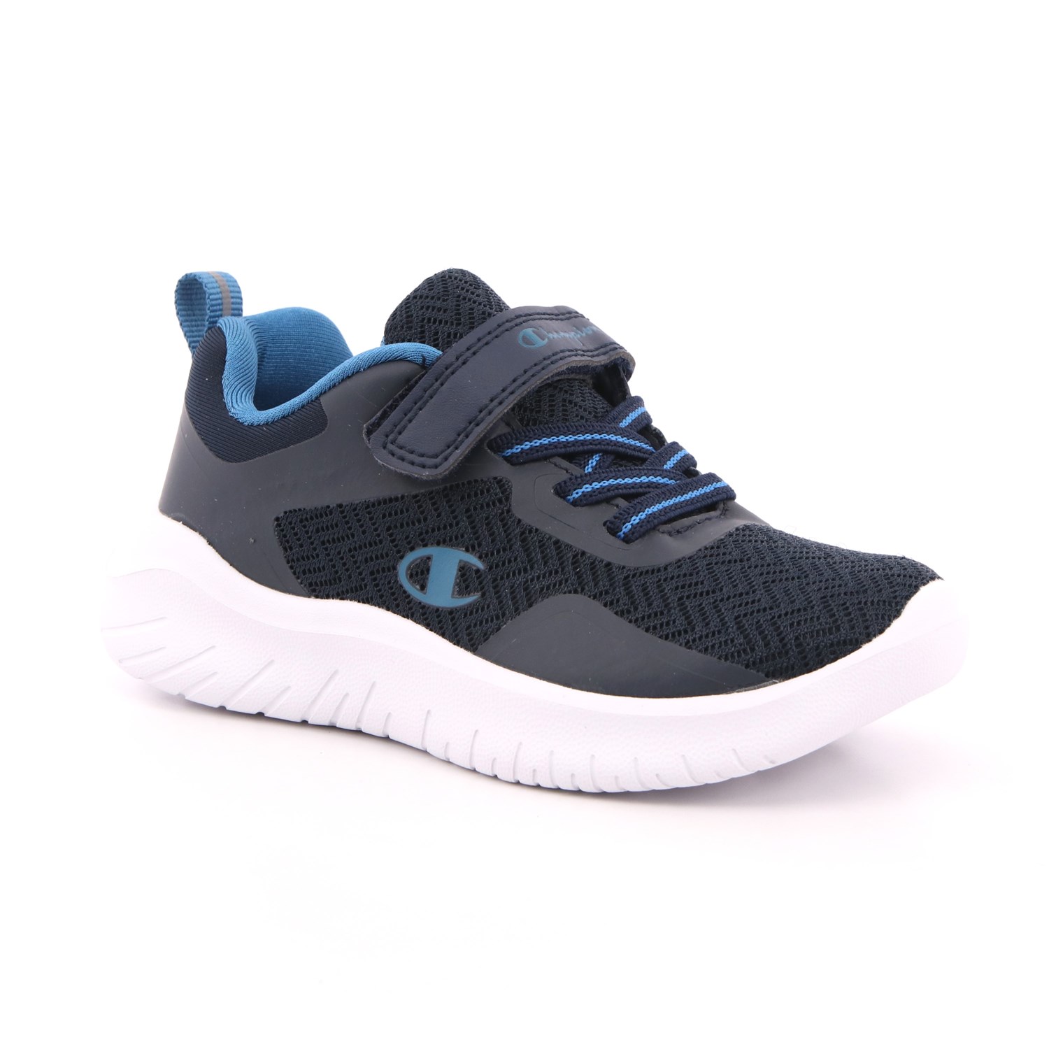 Scarpa Strappi + Elastico Champion Bambino Blu Scarpa Strappi + Elastico Champion Bambino Blu Scarpe 806 - S32209