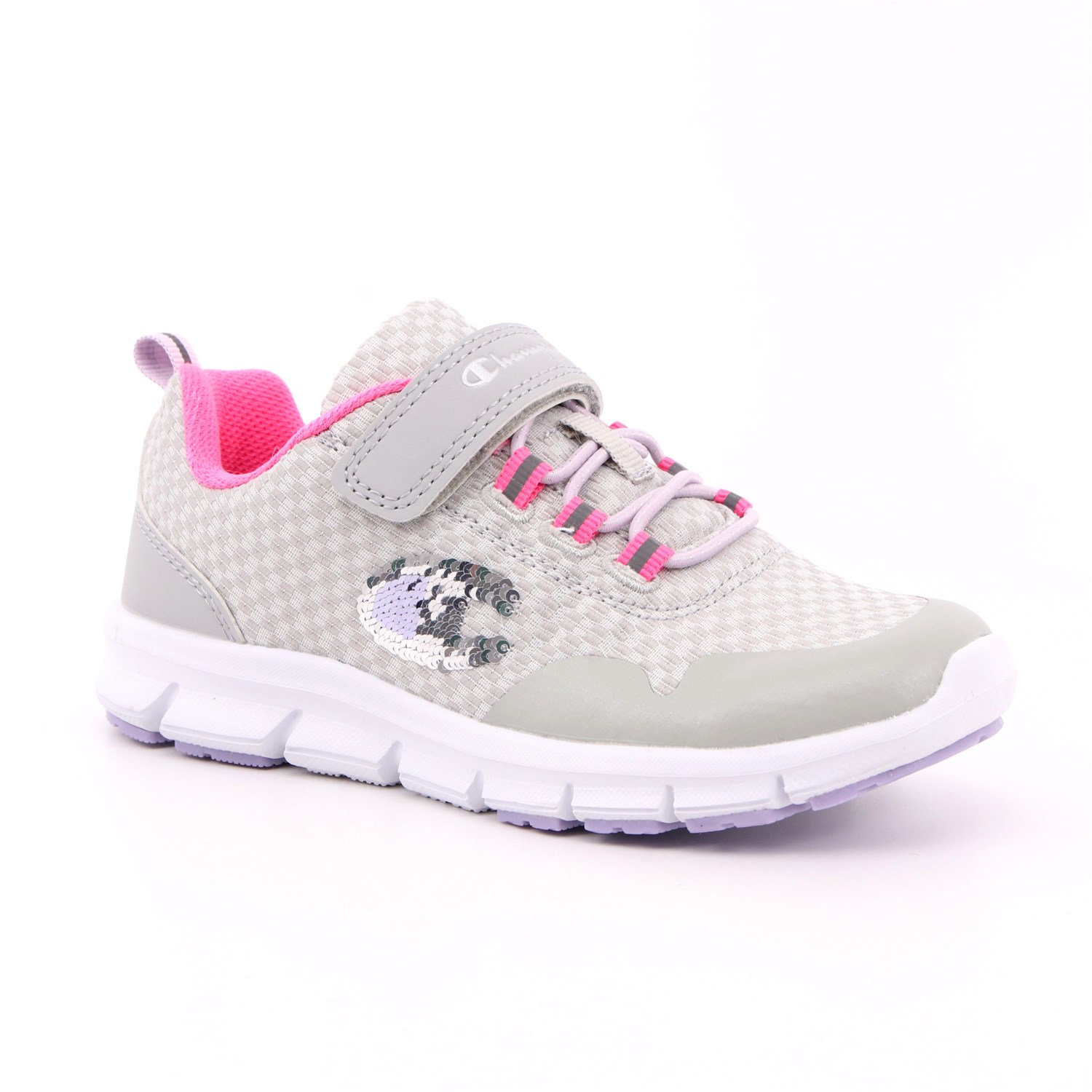 Scarpa Strappi + Elastico Champion Bambina Grigio Scarpa Strappi + Elastico Champion Bambina Grigio Scarpe 813 - S32201