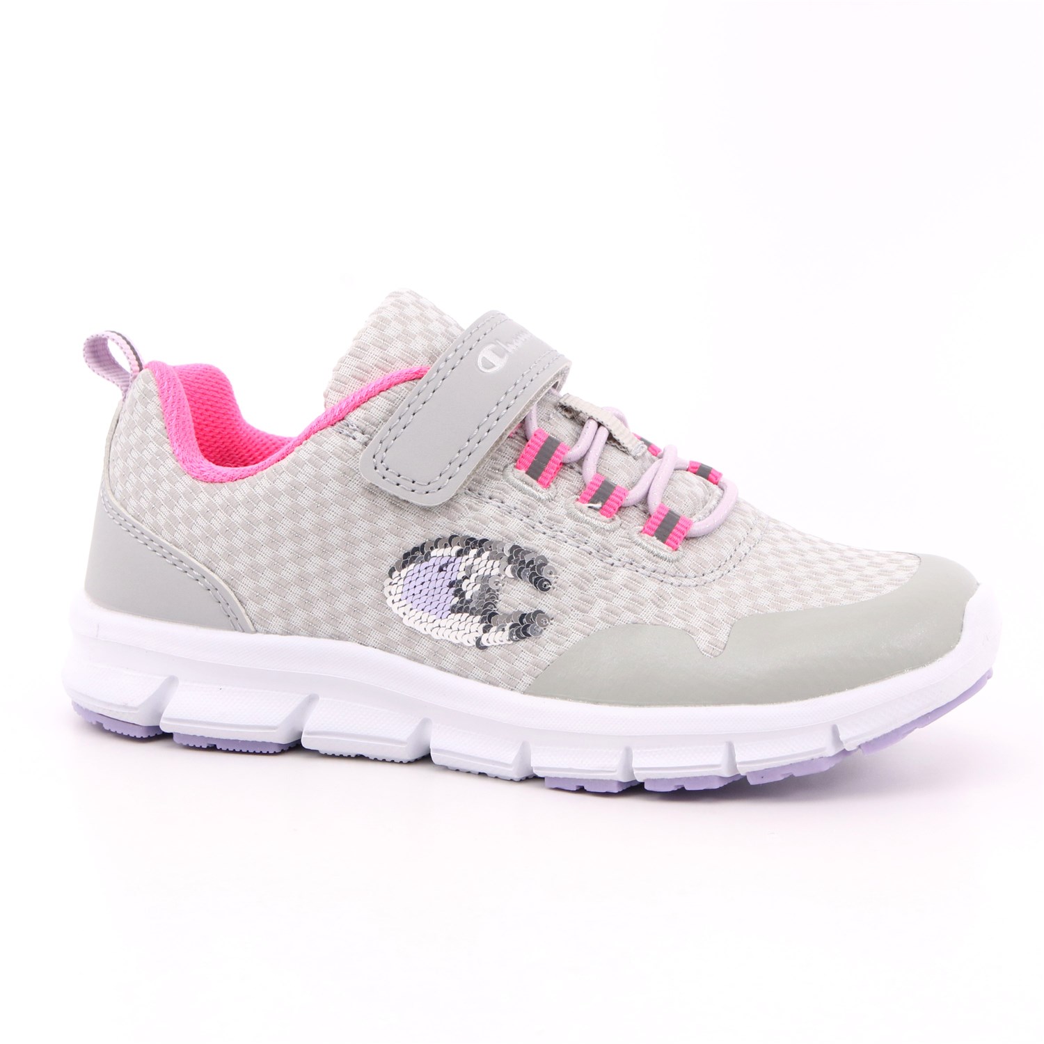 Scarpa Strappi + Elastico Champion Bambina Grigio Scarpa Strappi + Elastico Champion Bambina Grigio Scarpe 813 - S32201