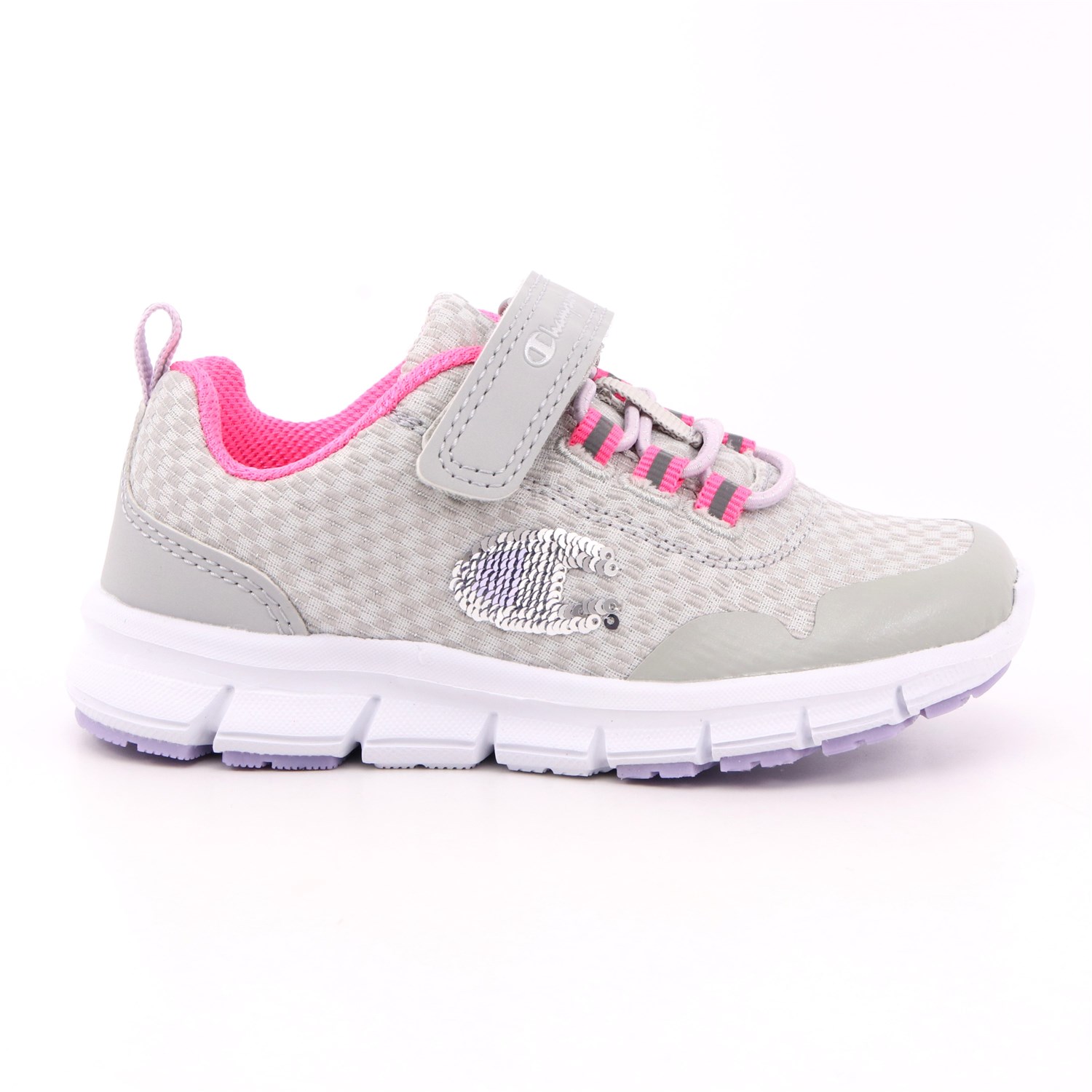 Scarpa Strappi + Elastico Champion Bambina Grigio Scarpa Strappi + Elastico Champion Bambina Grigio Scarpe 814 - S32225