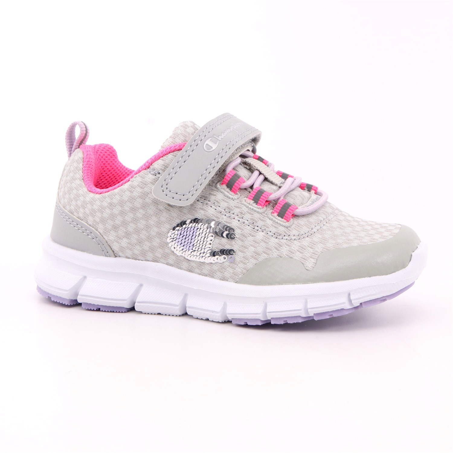 Scarpa Strappi + Elastico Champion Bambina Grigio Scarpa Strappi + Elastico Champion Bambina Grigio Scarpe 814 - S32225