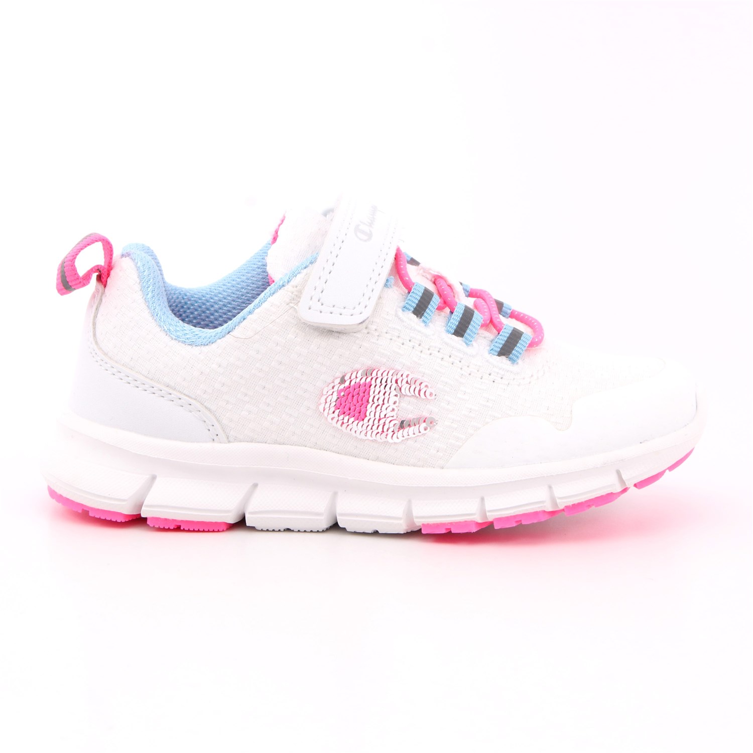 Scarpa Strappi + Elastico Champion Bambina Bianco Scarpa Strappi + Elastico Champion Bambina Bianco Scarpe 815 - S32225