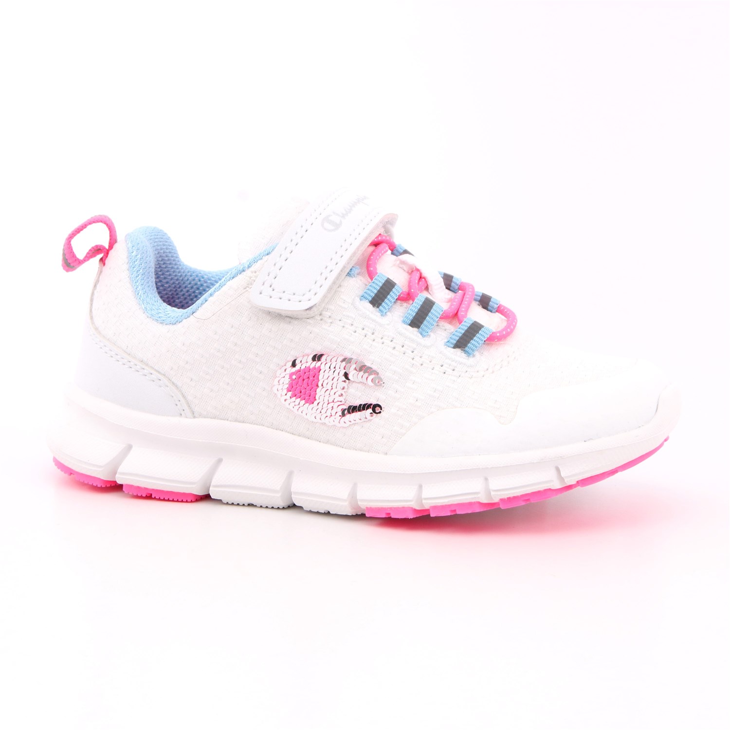 Scarpa Strappi + Elastico Champion Bambina Bianco Scarpa Strappi + Elastico Champion Bambina Bianco Scarpe 815 - S32225