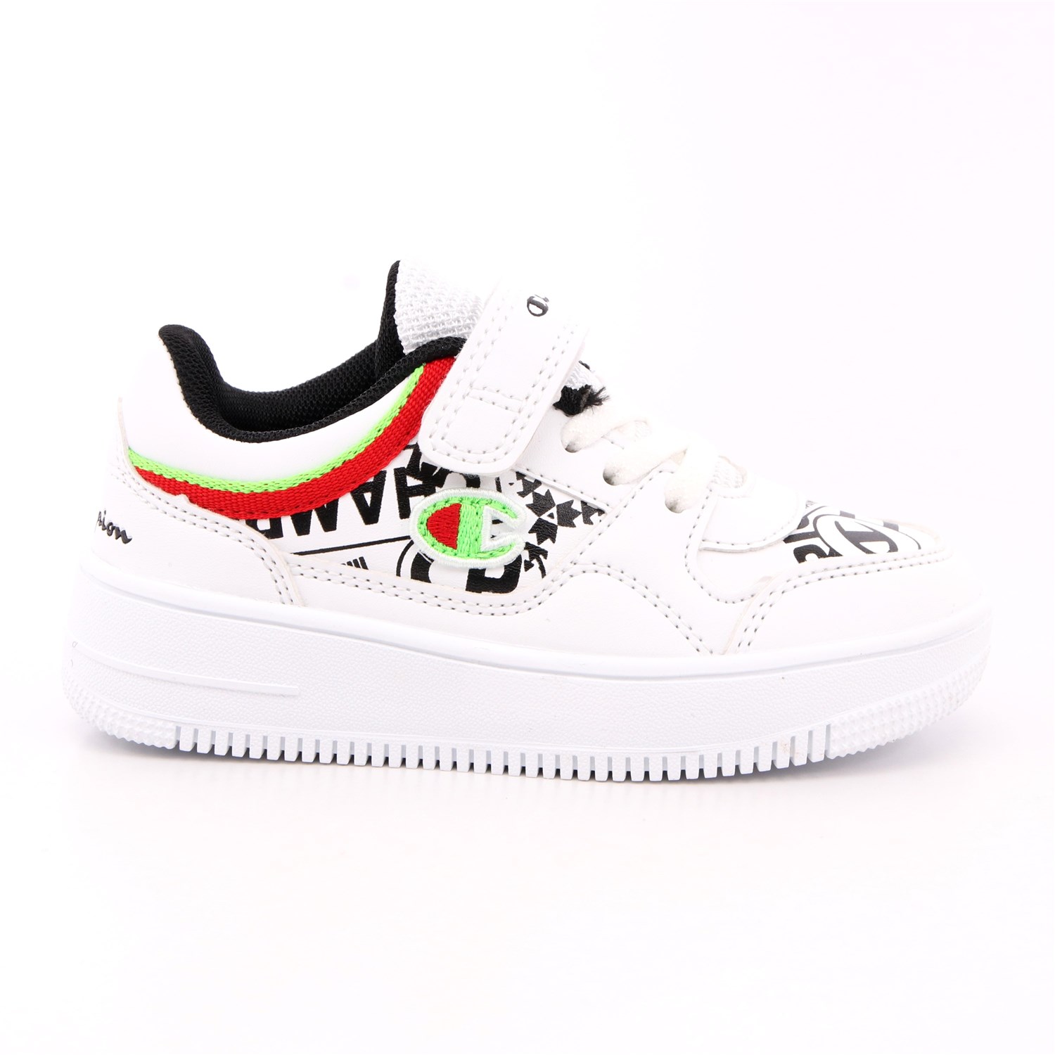 Scarpa Strappi + Elastico Champion Bambino Bianco Scarpa Strappi + Elastico Champion Bambino Bianco Scarpe 819 - S32361