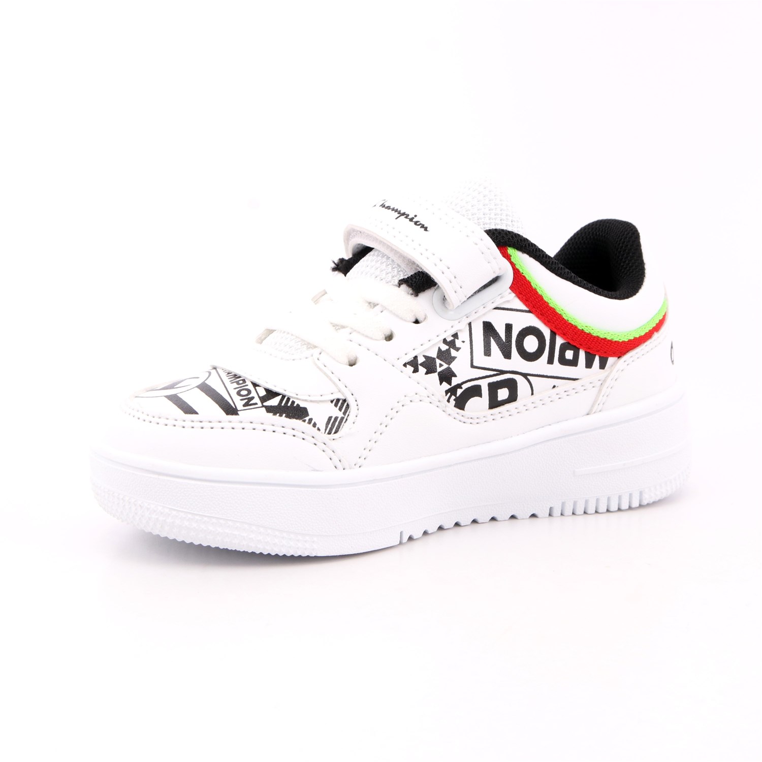 Scarpa Strappi + Elastico Champion Bambino Bianco Scarpa Strappi + Elastico Champion Bambino Bianco Scarpe 819 - S32361