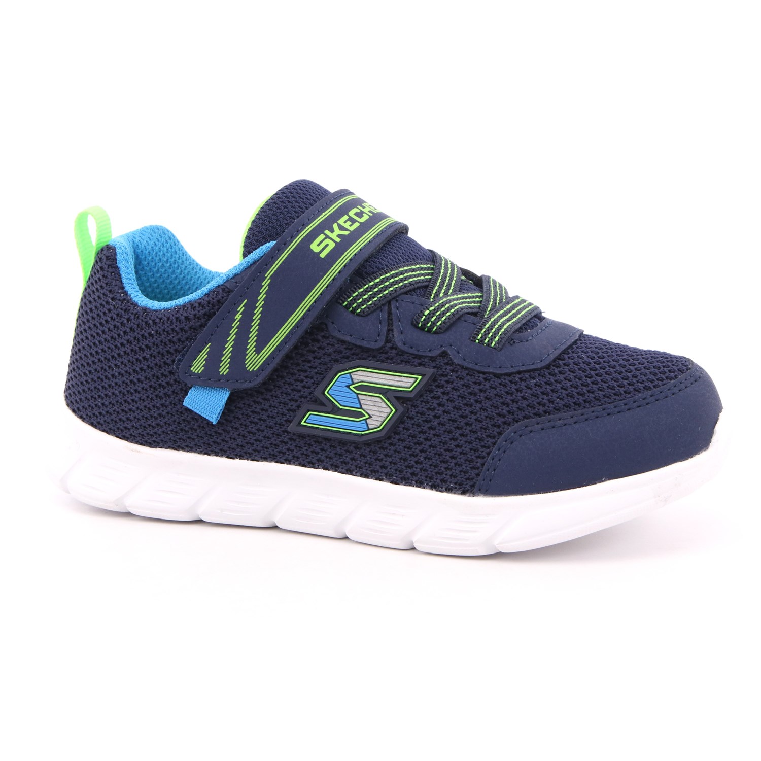 Scarpa Strappi + Elastico Skechers Bambino Blu Scarpa Strappi + Elastico Skechers Bambino Blu Scarpe 200 - 407305N