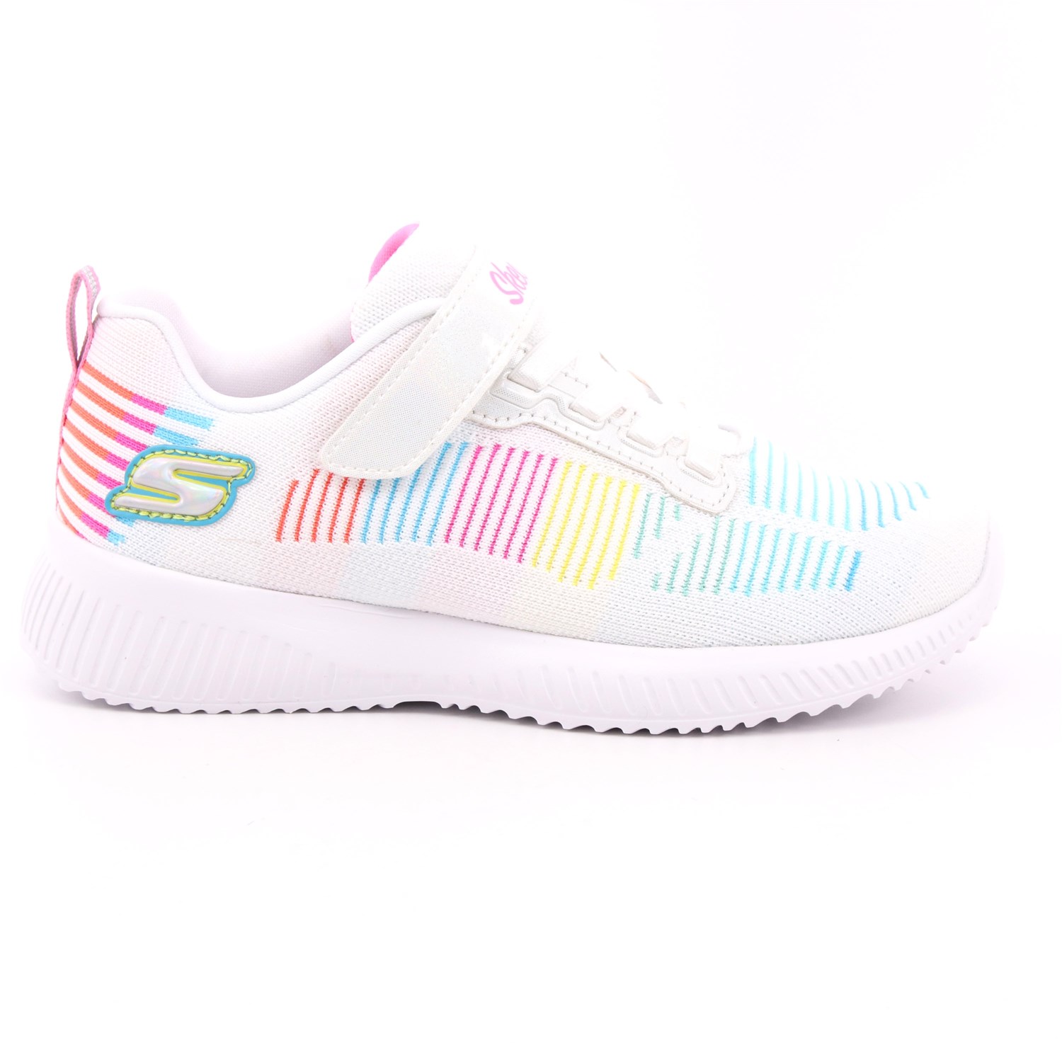 Scarpa Strappi + Elastico Skechers Bambina Bianco Scarpa Strappi + Elastico Skechers Bambina Bianco Scarpe 201 - 302379L