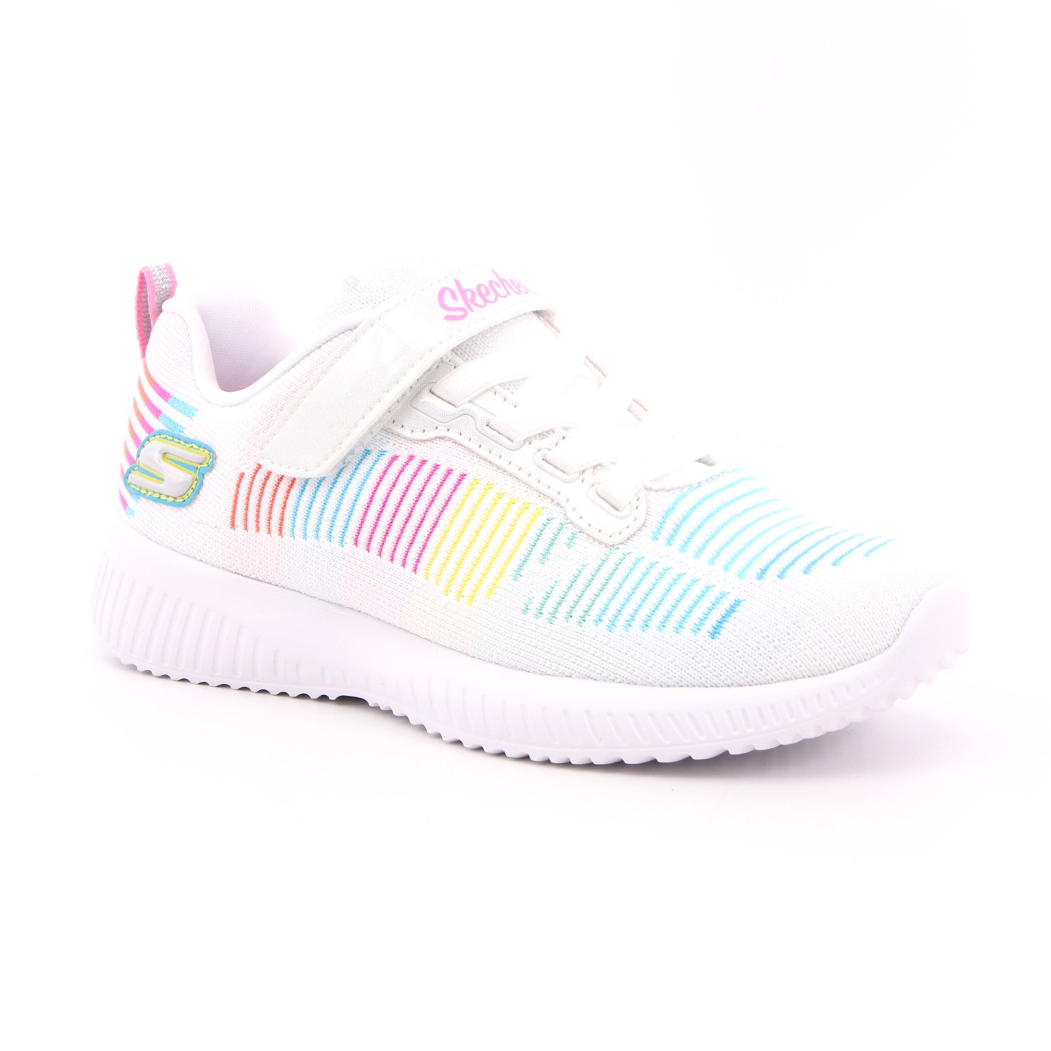 Scarpa Strappi + Elastico Skechers Bambina Bianco Scarpa Strappi + Elastico Skechers Bambina Bianco Scarpe 201 - 302379L