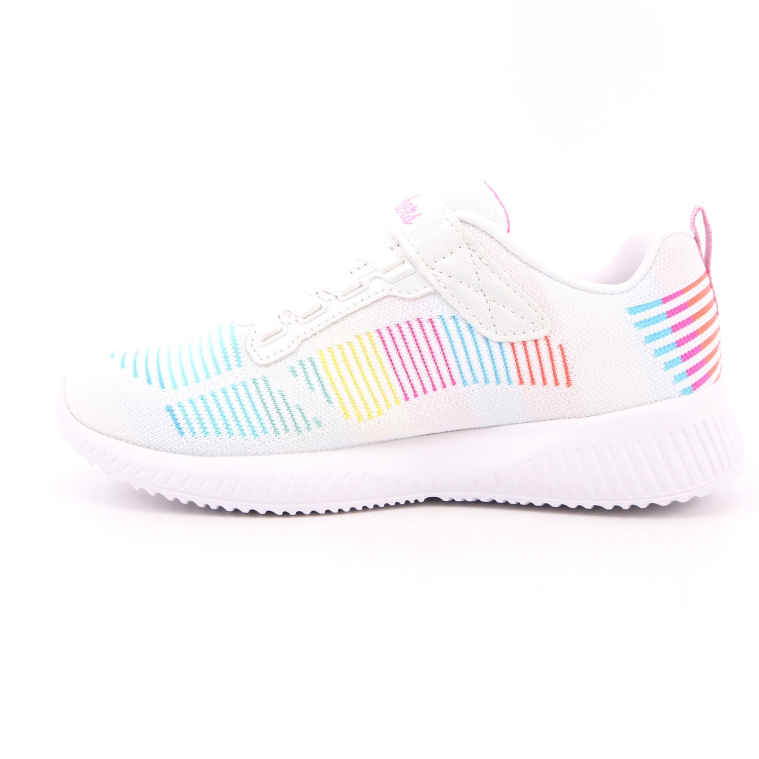 Scarpa Strappi + Elastico Skechers Bambina Bianco Scarpa Strappi + Elastico Skechers Bambina Bianco Scarpe 201 - 302379L