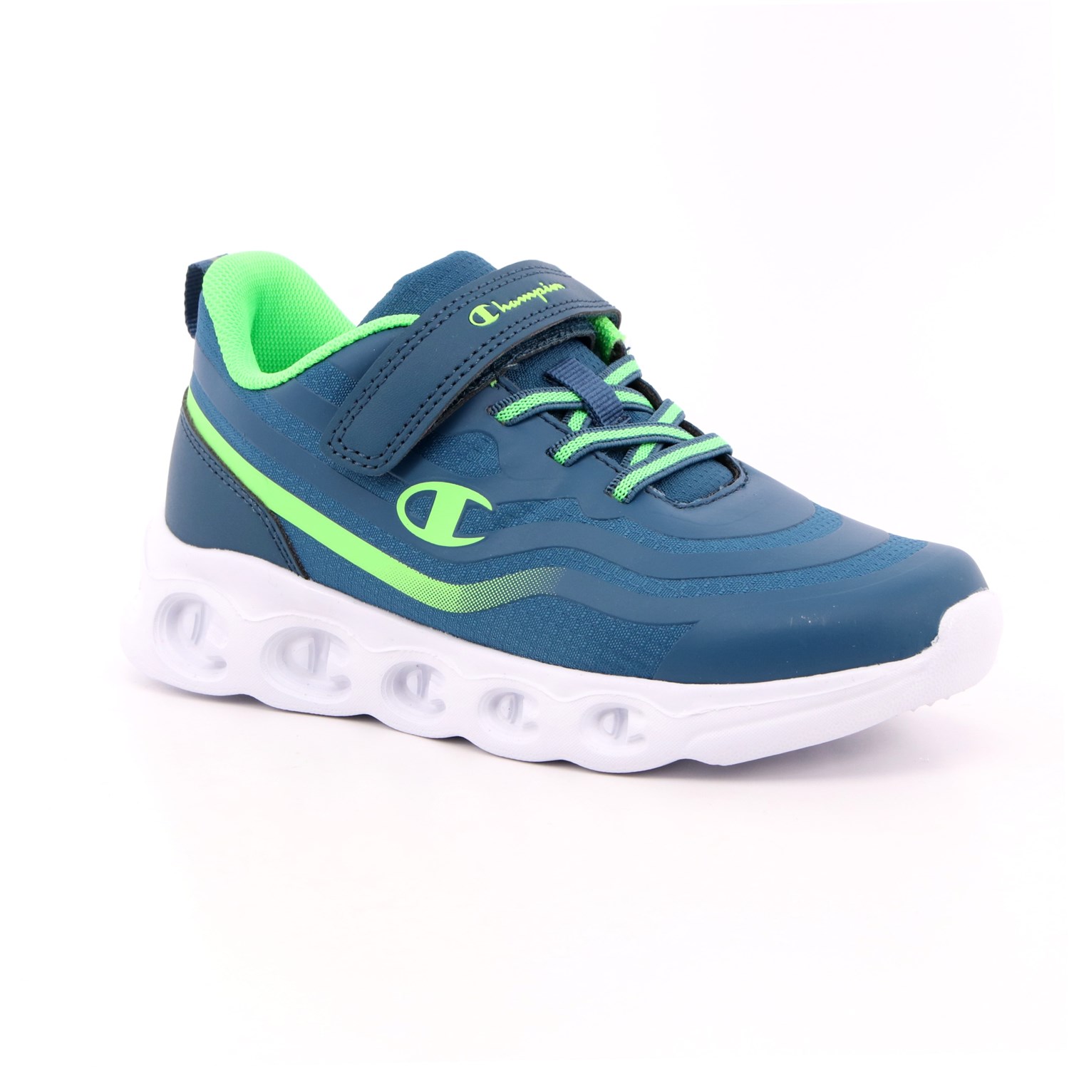 Scarpa Strappi + Elastico Champion Bambino Blu Scarpa Strappi + Elastico Champion Bambino Blu Scarpe 827 - S32278