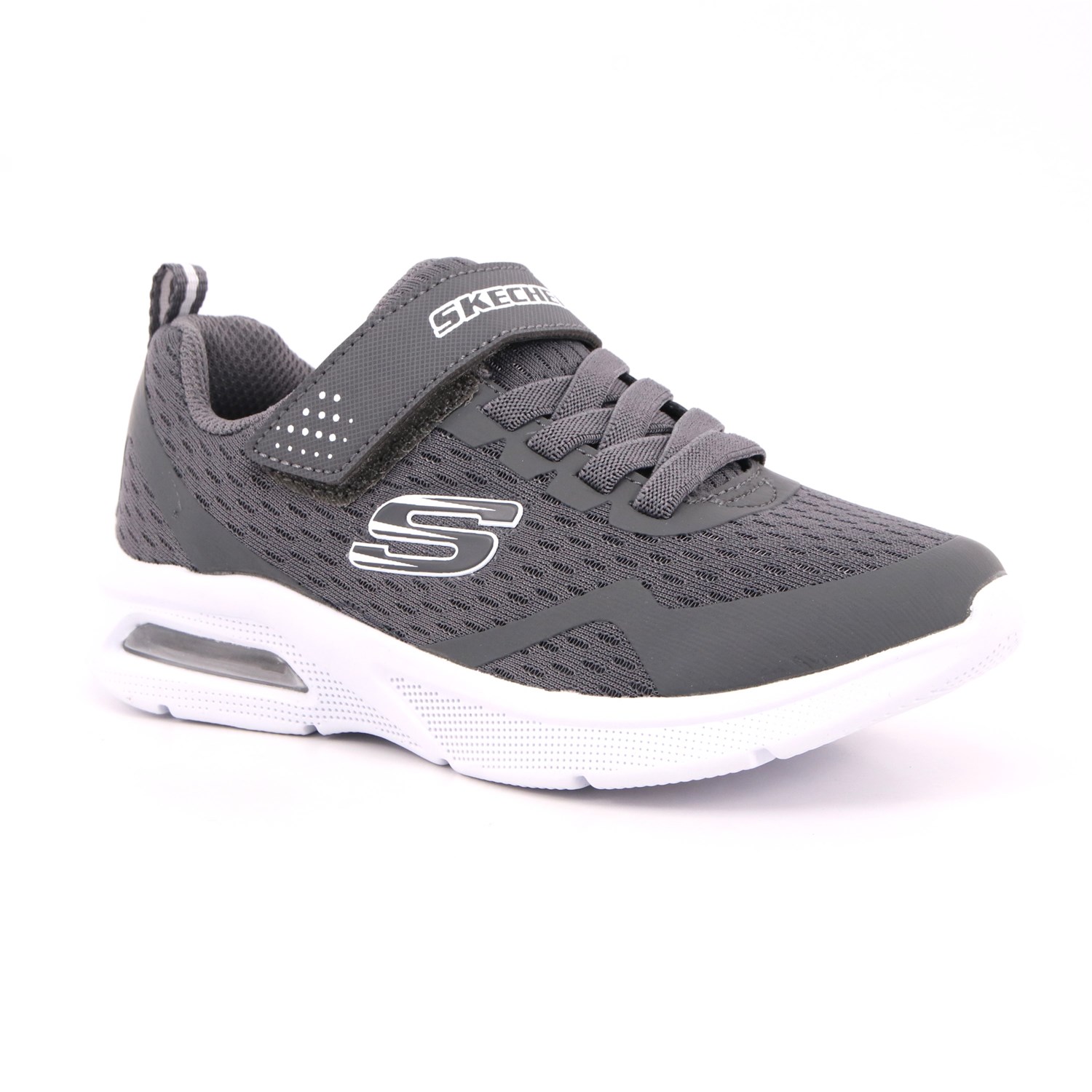 Scarpa Strappi + Elastico Skechers Bambino Grigio Scarpa Strappi + Elastico Skechers Bambino Grigio Scarpe 203 - 403775L