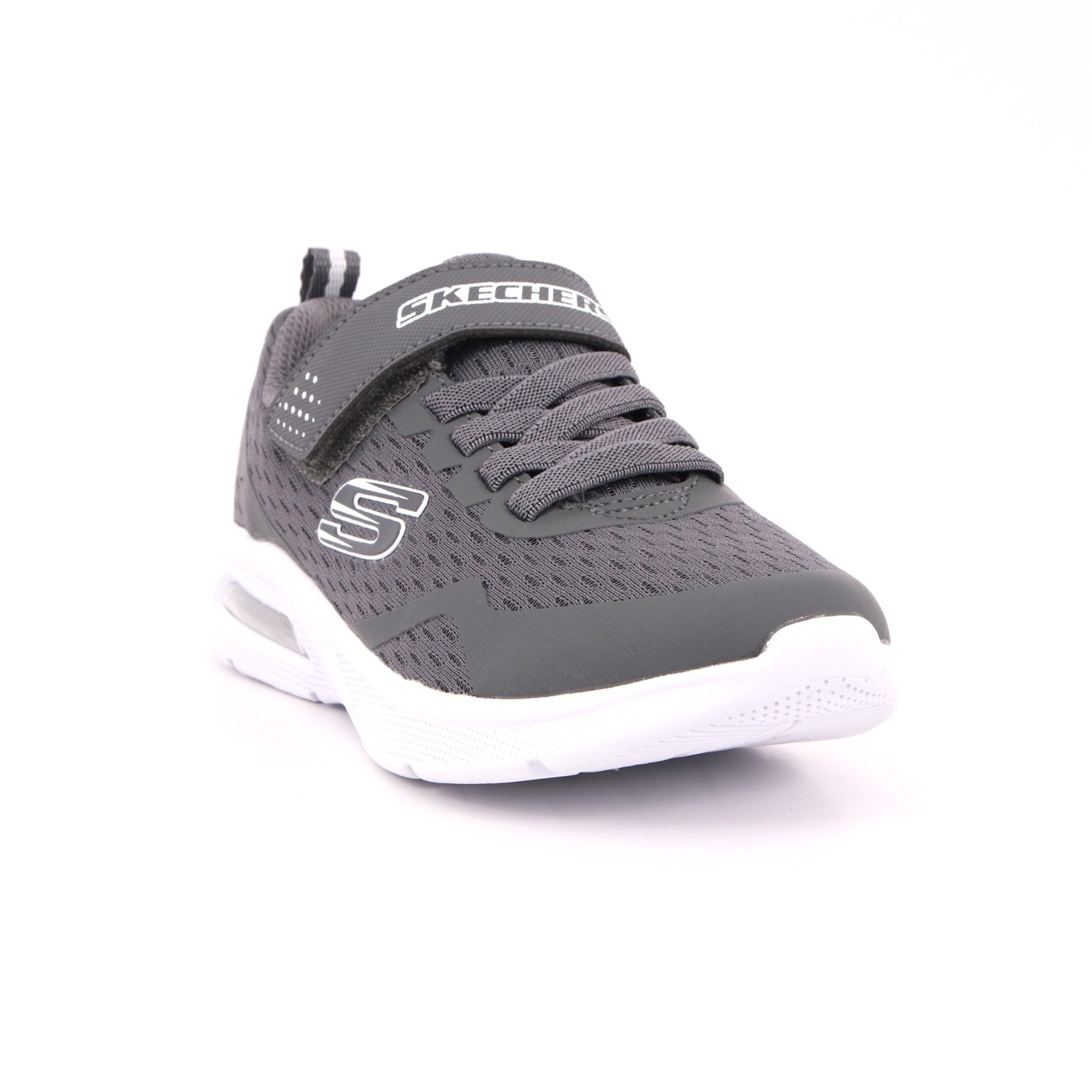 Scarpa Strappi + Elastico Skechers Bambino Grigio Scarpa Strappi + Elastico Skechers Bambino Grigio Scarpe 203 - 403775L