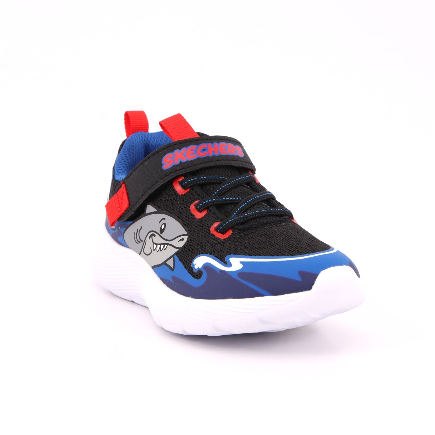 Scarpa Strappi + Elastico Skechers Bambino Blu Scarpa Strappi + Elastico Skechers Bambino Blu Scarpe 204 - 407233N