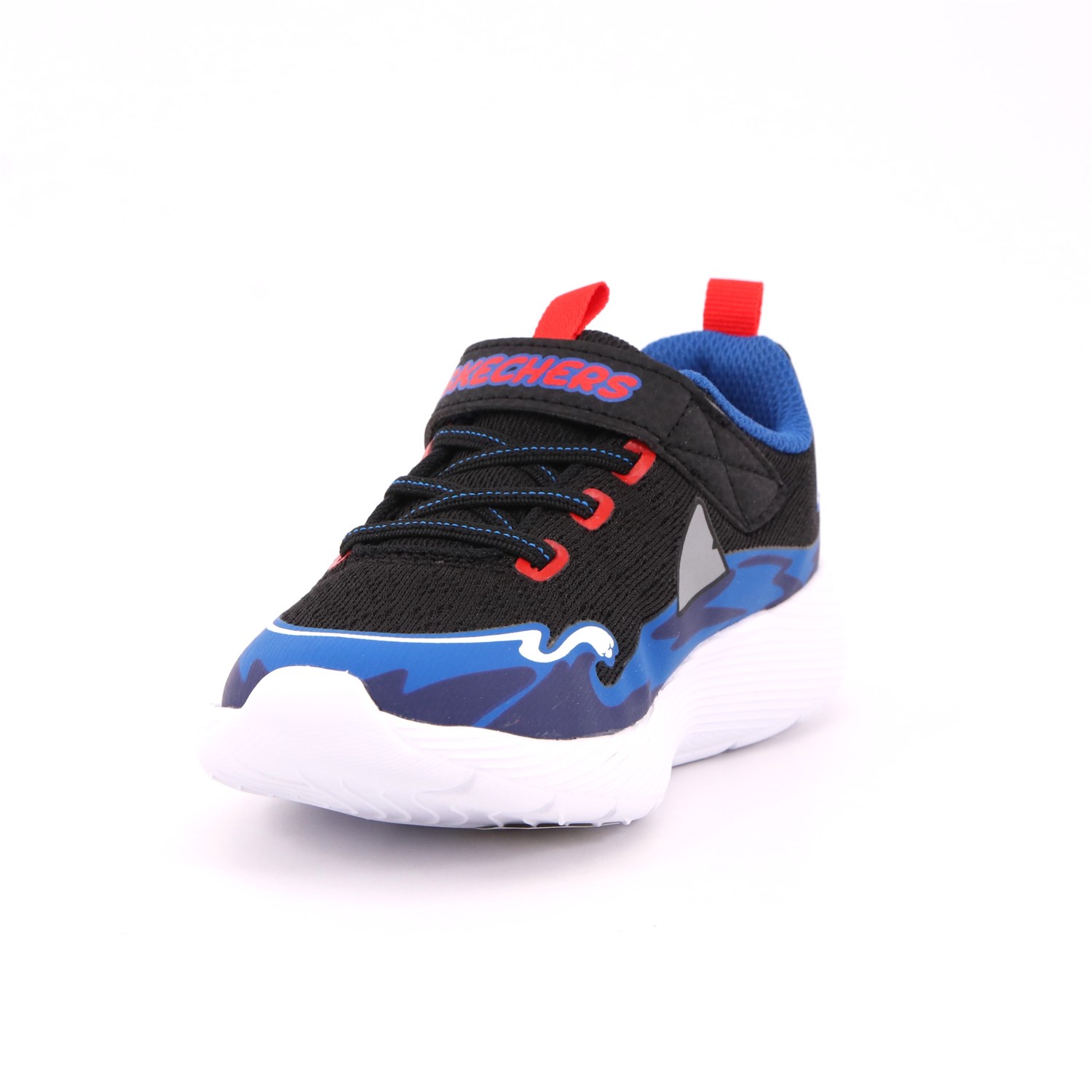 Scarpa Strappi + Elastico Skechers Bambino Blu Scarpa Strappi + Elastico Skechers Bambino Blu Scarpe 204 - 407233N