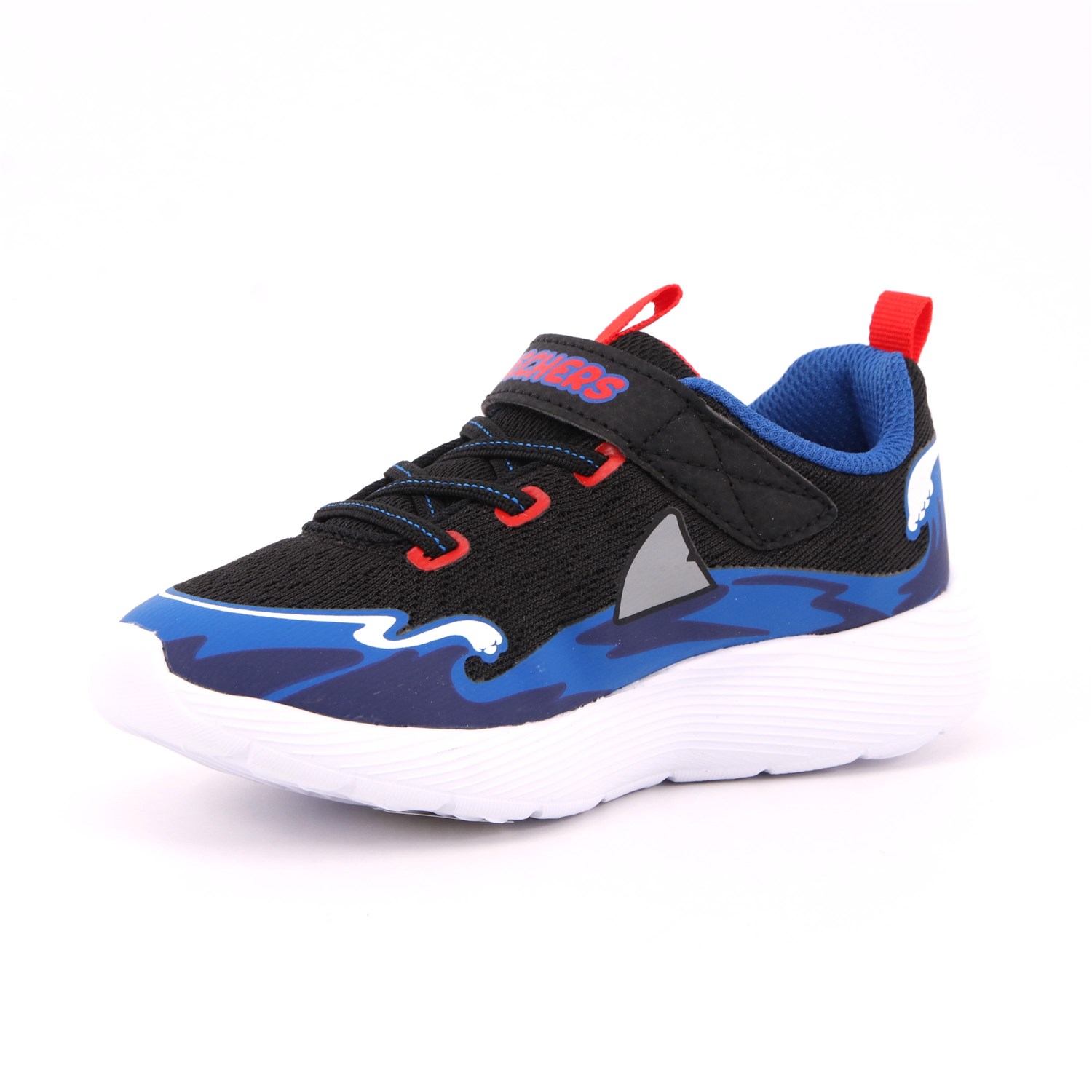 Scarpa Strappi + Elastico Skechers Bambino Blu Scarpa Strappi + Elastico Skechers Bambino Blu Scarpe 204 - 407233N