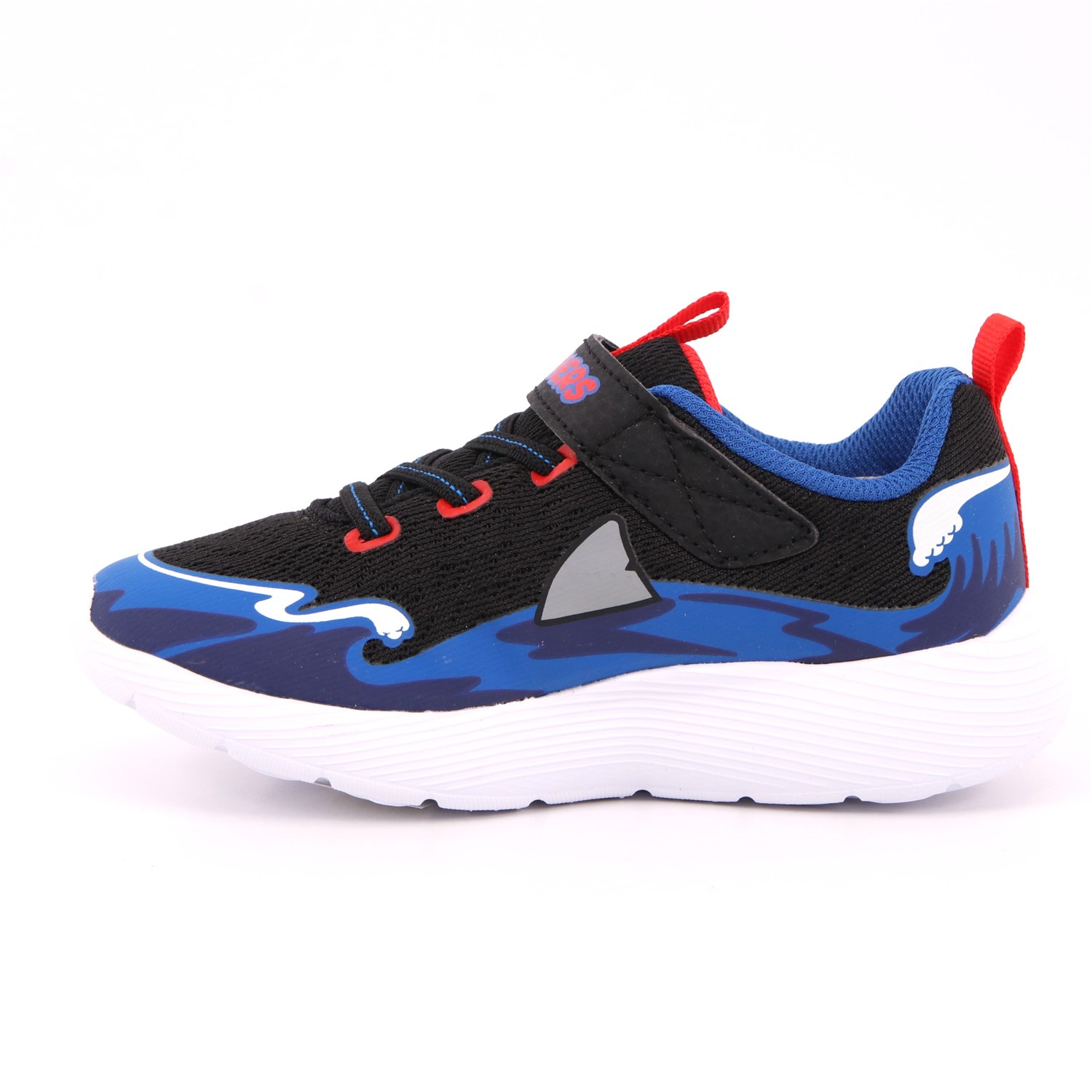 Scarpa Strappi + Elastico Skechers Bambino Blu Scarpa Strappi + Elastico Skechers Bambino Blu Scarpe 204 - 407233N