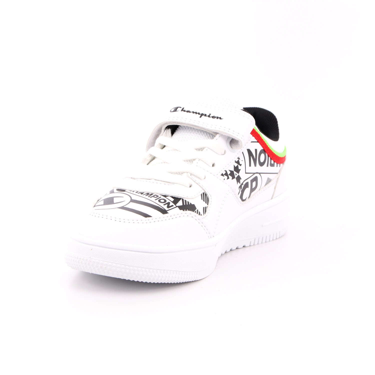 Scarpa Strappi + Elastico Champion Bambino Bianco Scarpa Strappi + Elastico Champion Bambino Bianco Scarpe 841 - S32362
