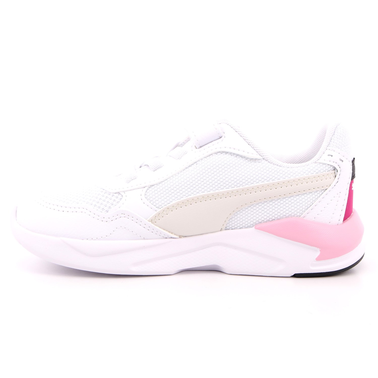 Scarpa Strappi + Elastico Puma Bambina Bianco Scarpa Strappi + Elastico Puma Bambina Bianco Scarpe 903 - 38552504
