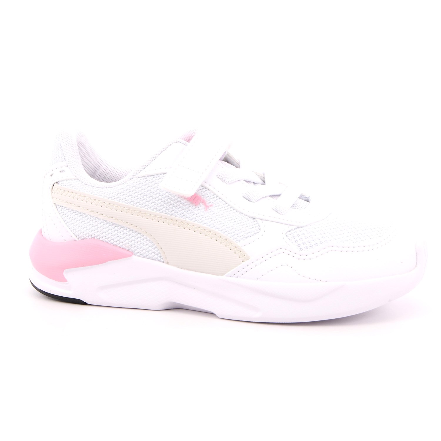 Scarpa Strappi + Elastico Puma Bambina Bianco Scarpa Strappi + Elastico Puma Bambina Bianco Scarpe 903 - 38552504